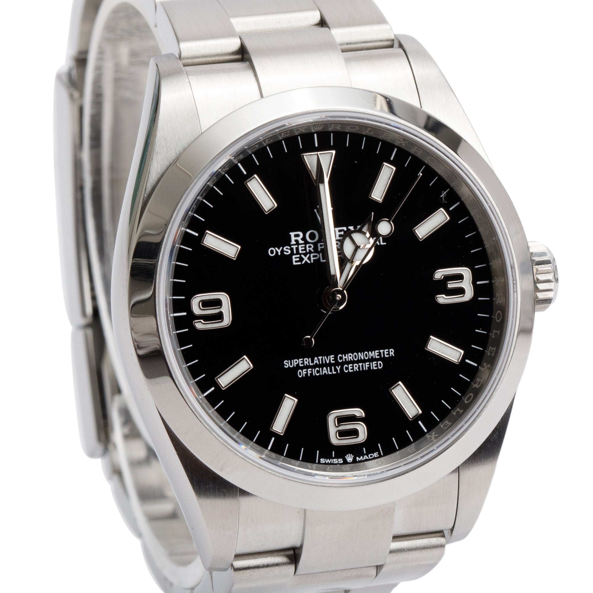Rolex 2021 Stainless Steel Black Dial Oyster Perpetual Explorer 36 MM Watch 124270 w/ Box & Papers