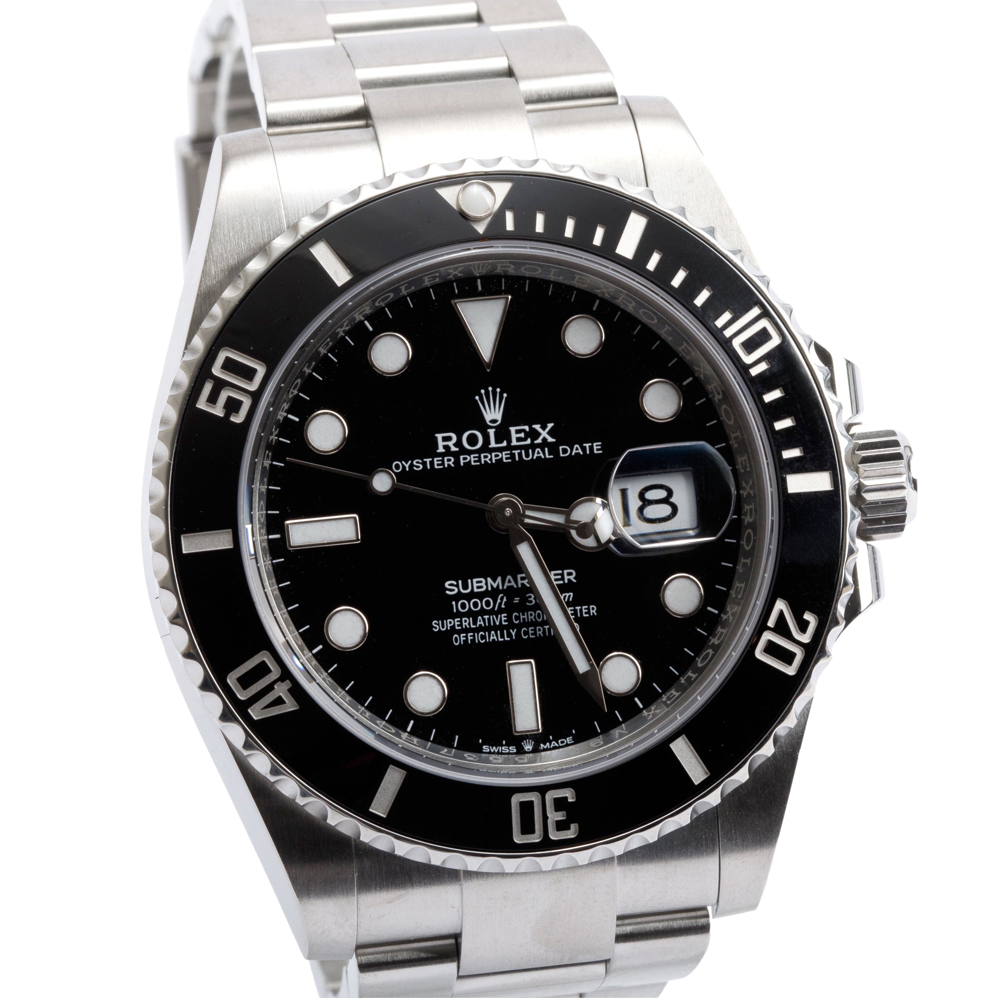 Rolex 2021 Stainless Steel Submariner Date 41 MM Automatic Watch 126610LN w/ Box & Papers