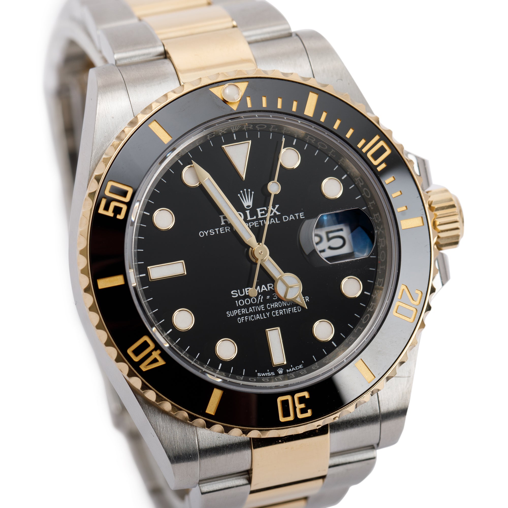 Rolex 2021 Two-Tone Submariner 41mm Date Watch w/ Box & papers
