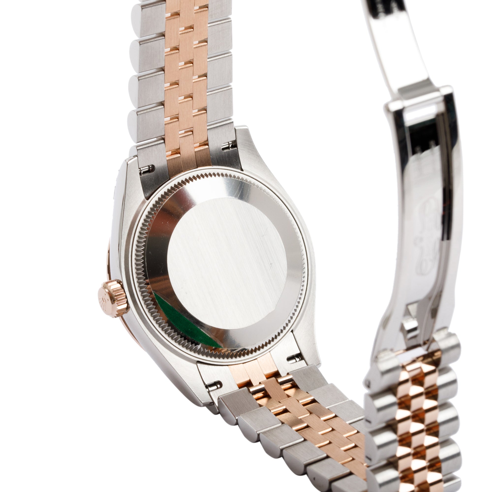 Rolex 2022 Stainless Steel & 18k Everose Gold Datejust Mother of Pearl Diamond Dial 31 MM Watch w/ Box & Papers