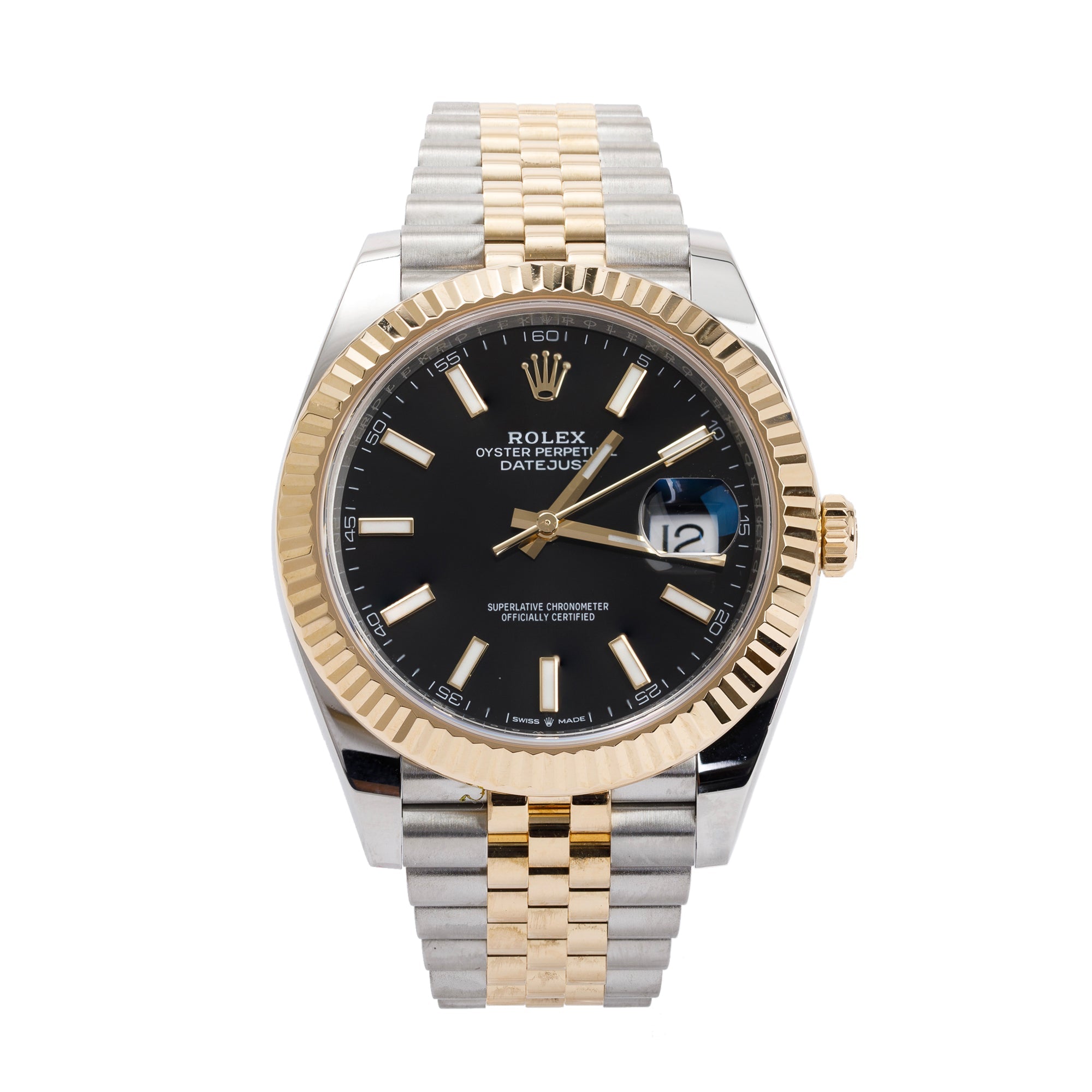 Rolex 2022 Stainless Steel & 18k Yellow Gold Datejust 41 MM Watch w/ Box & Papers