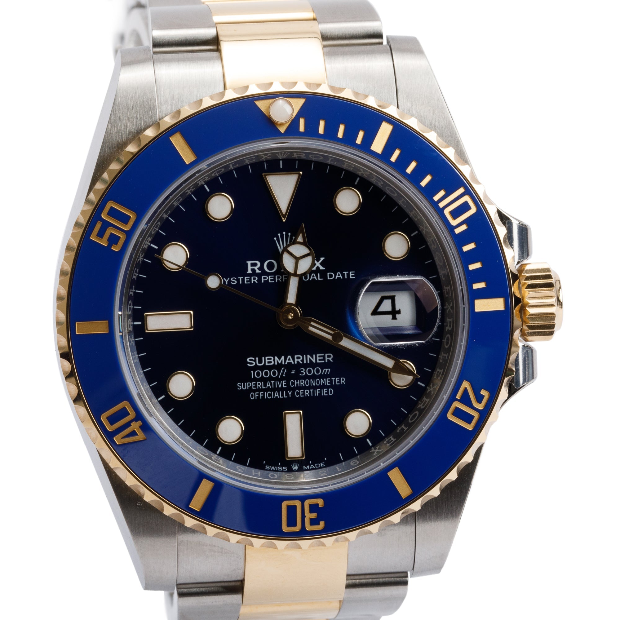 Rolex 2022 Stainless Steel & 18k Yellow Gold Submariner Date 41 MM Automatic Watch 126613LB w/ Box & Papers