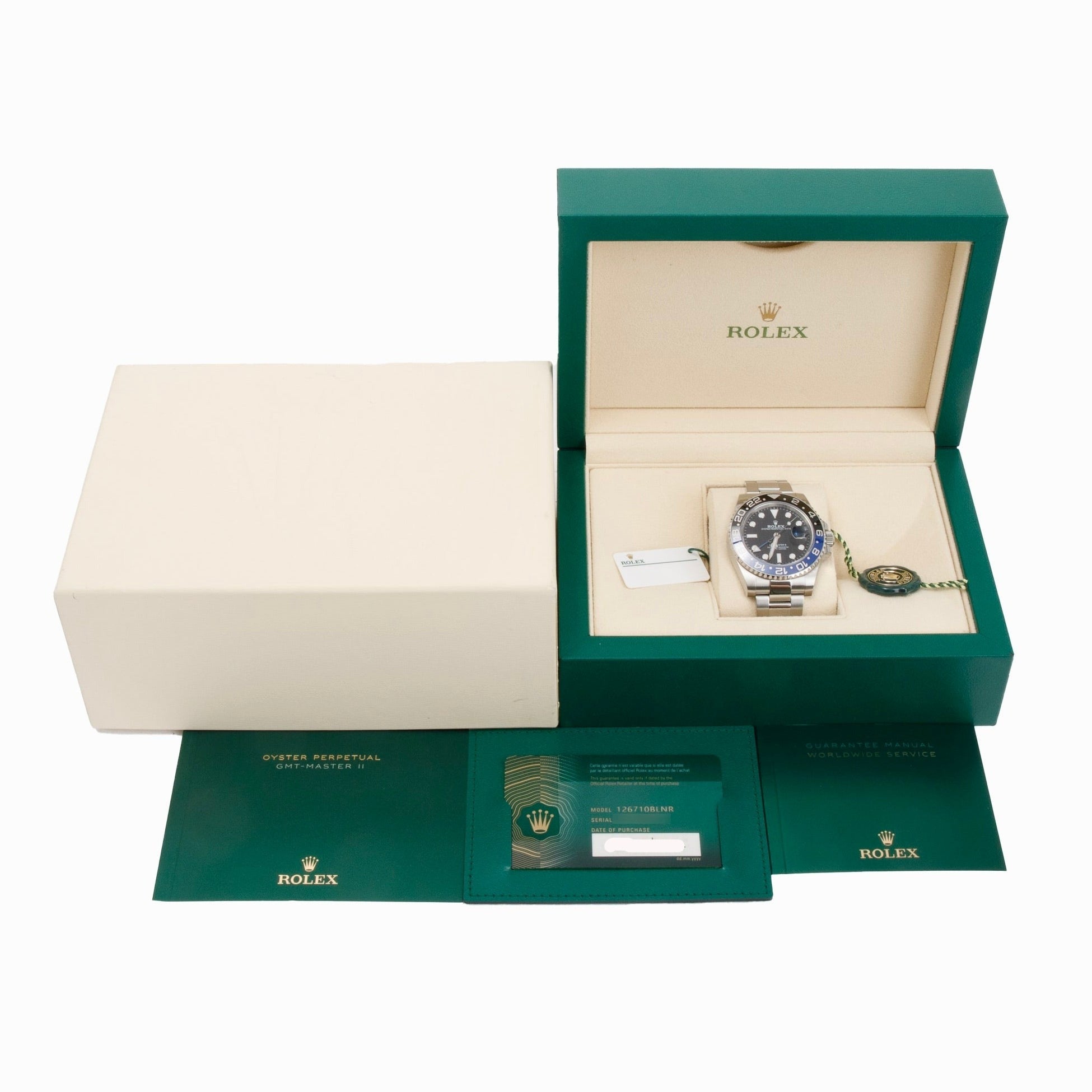 Rolex 2022 Stainless Steel GMT-Master II "Batman" 40 MM Watch 126710BLNR w/ Box & Papers