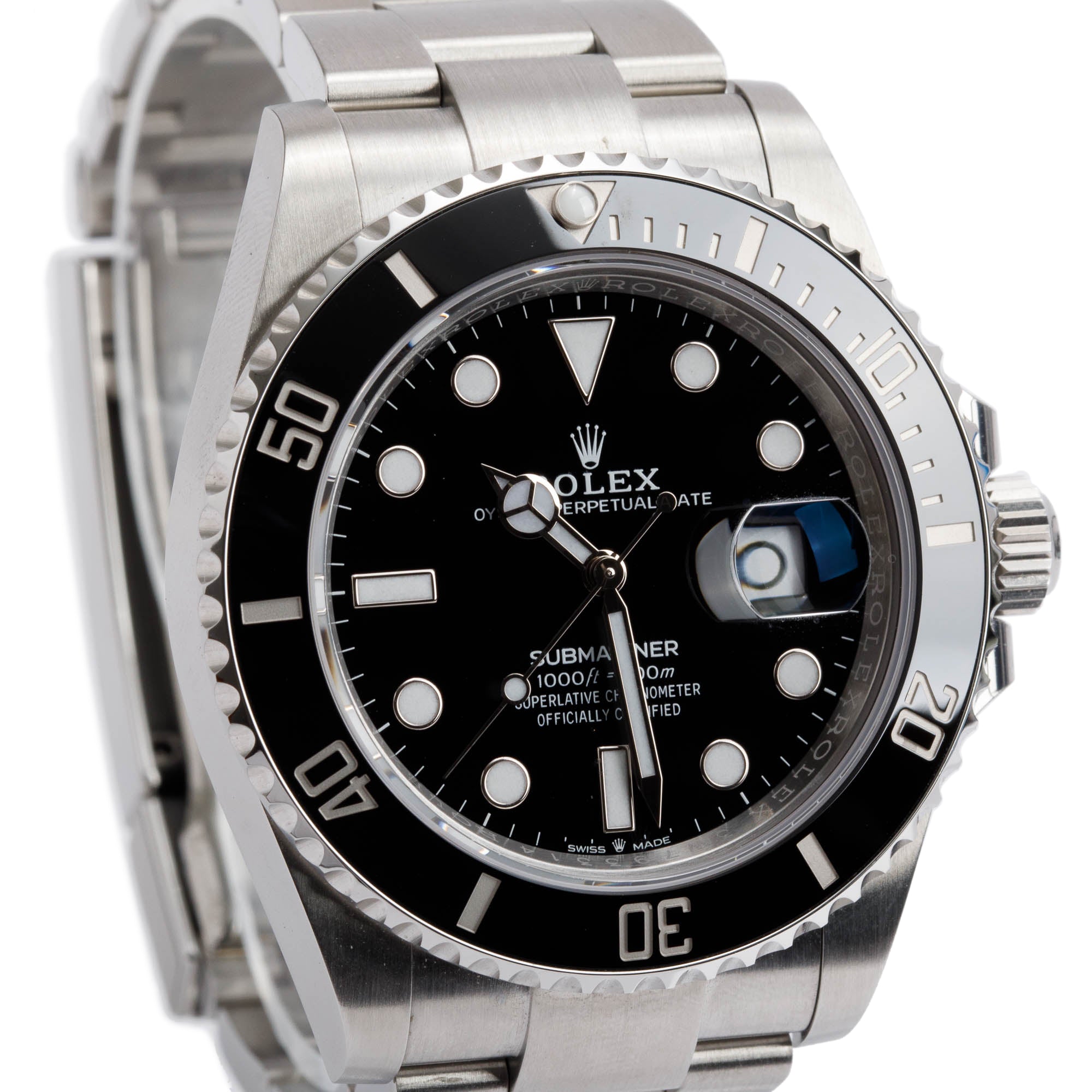 Rolex 2022 Stainless Steel Submariner Date 41 MM Automatic Watch 126610LN w/ Box & Papers