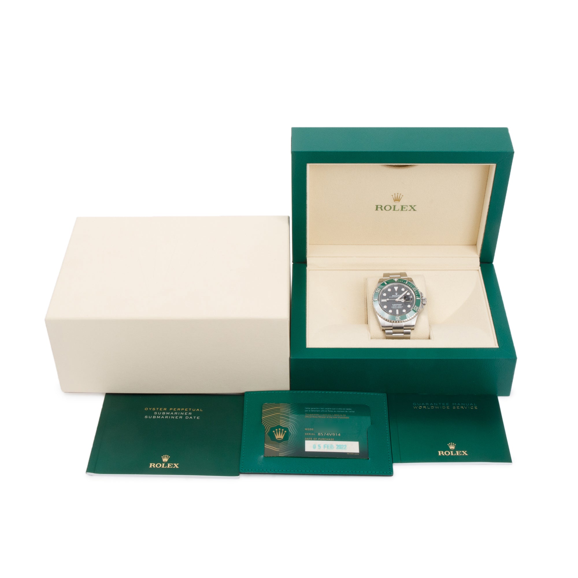 Rolex 2022 Stainless Steel Submariner 'Starbucks' 41 MM Date Watch w/ Box & Papers