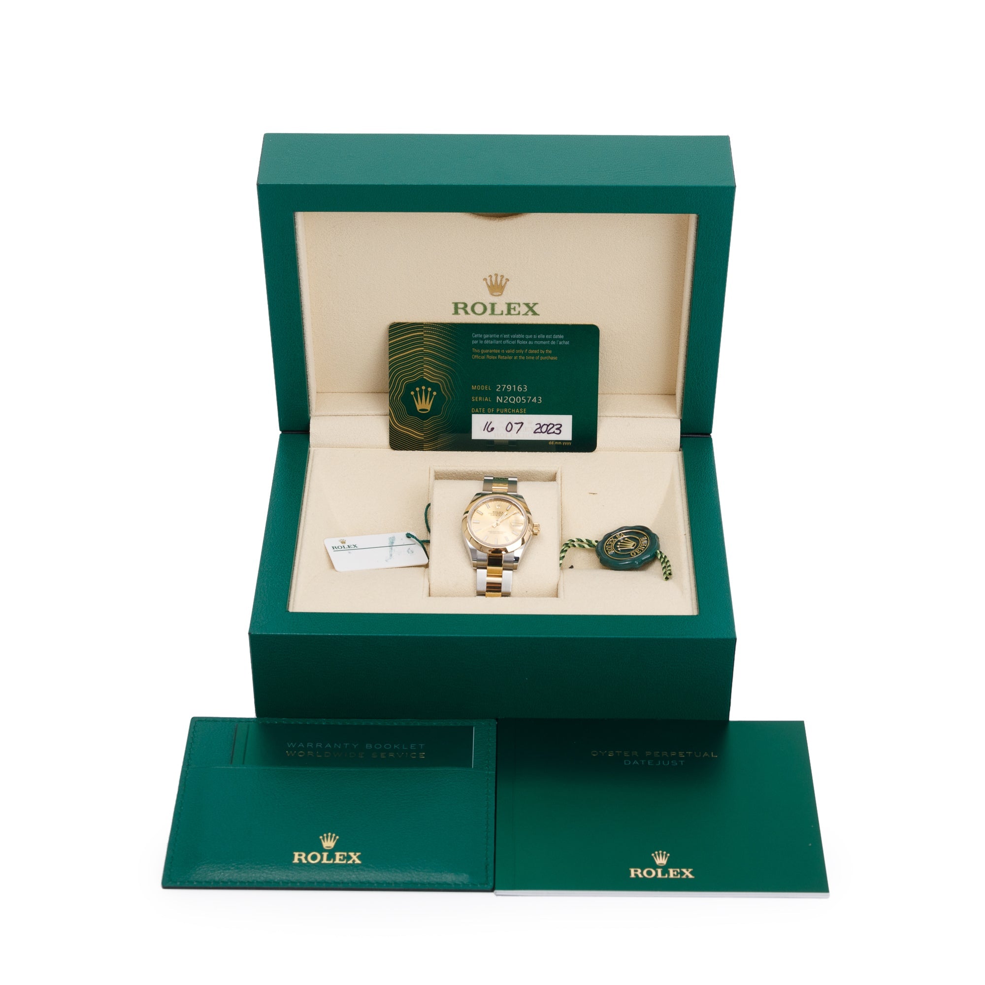 Rolex 2023 Stainless Steel & 18k Yellow Gold Datejust 28 MM Watch w/ Box & Papers