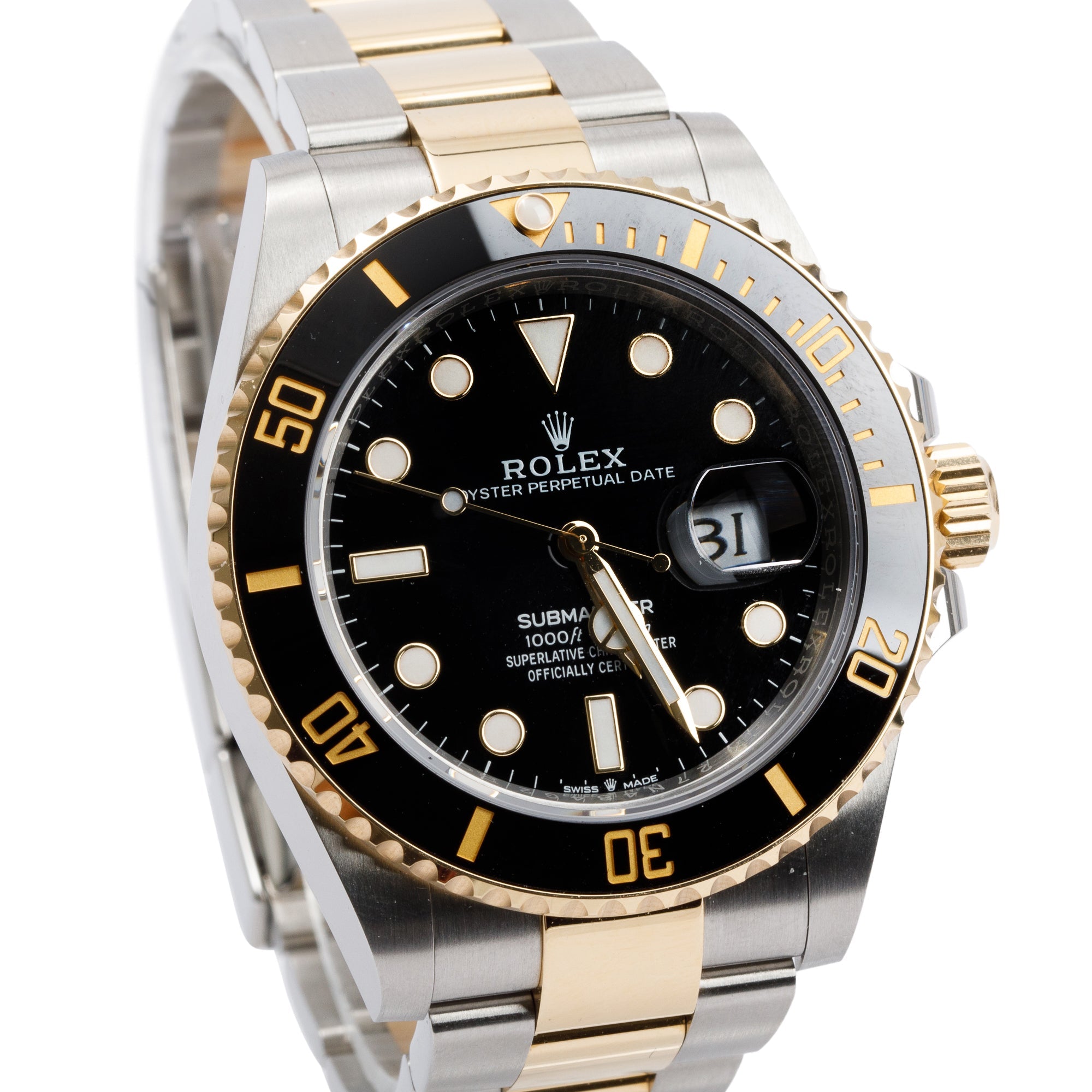 Rolex 2023 Stainless Steel & 18k Yellow Gold Submariner Date 41 MM Automatic Watch 126613LN w/ Box & Papers