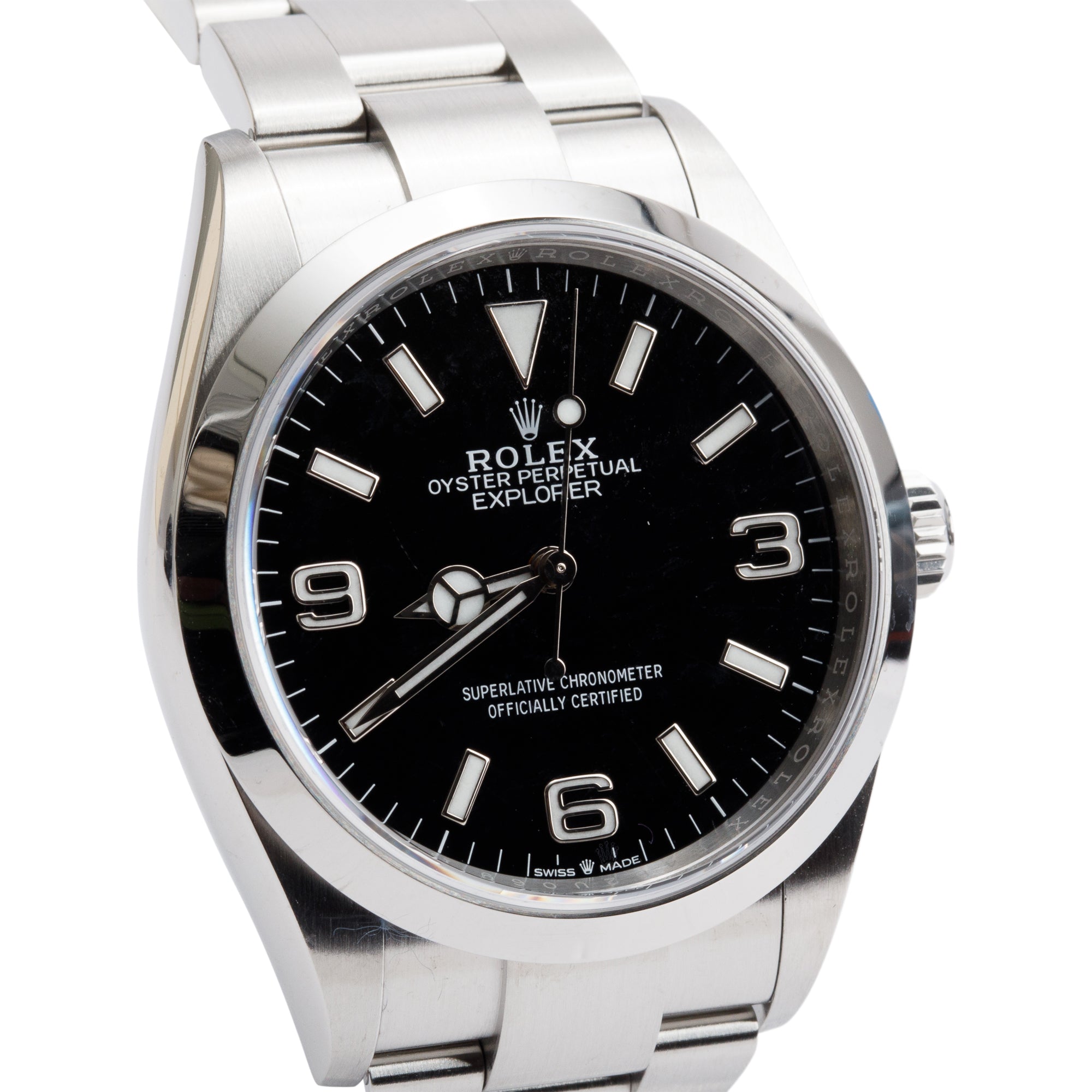 Rolex 2023 Stainless Steel Black Dial Oyster Perpetual Explorer 36 MM Watch 124270 w/ Box & Papers