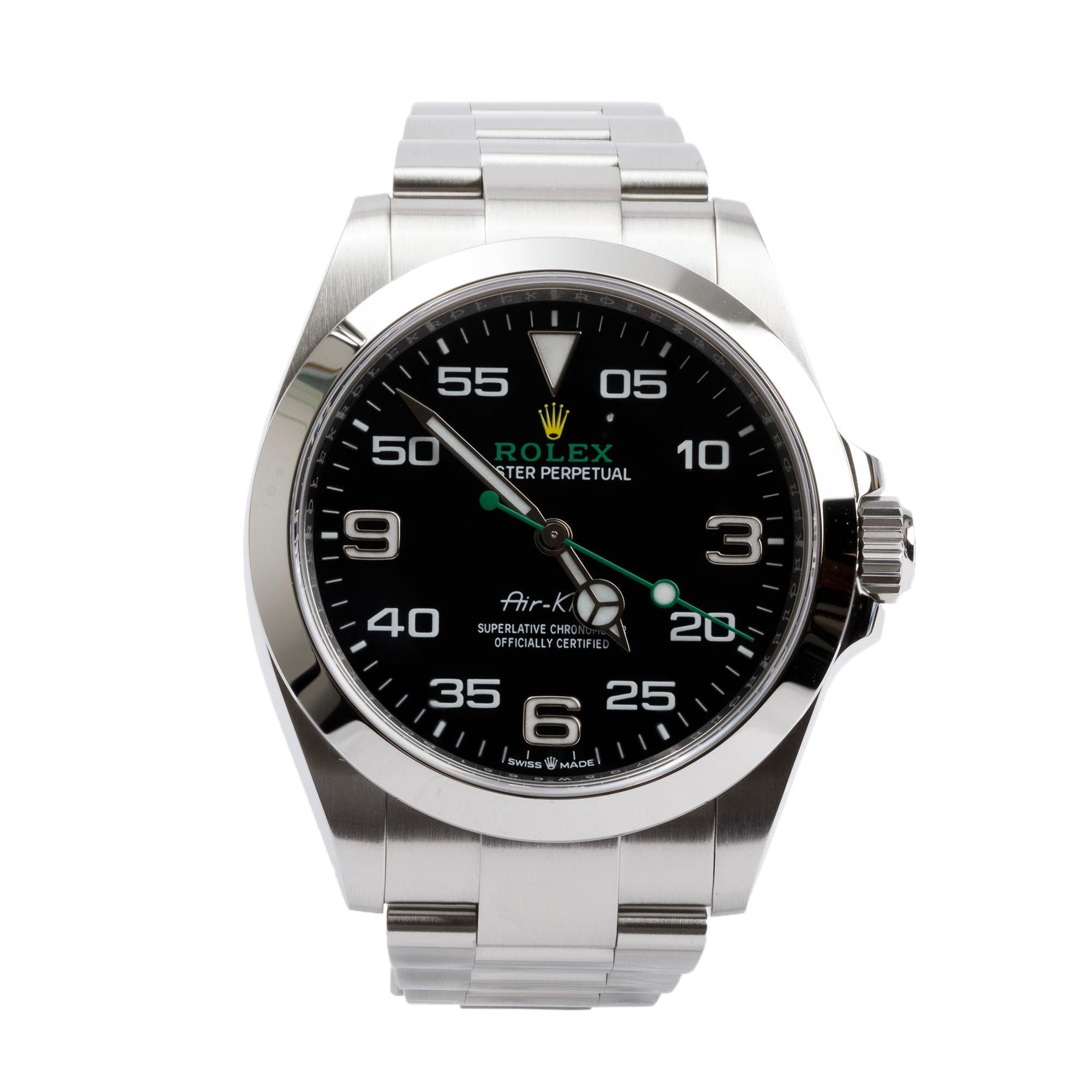 Rolex 2023 Stainless Steel Oyster Perpetual Air King 40 MM Watch 126900 W/ Box & Papers