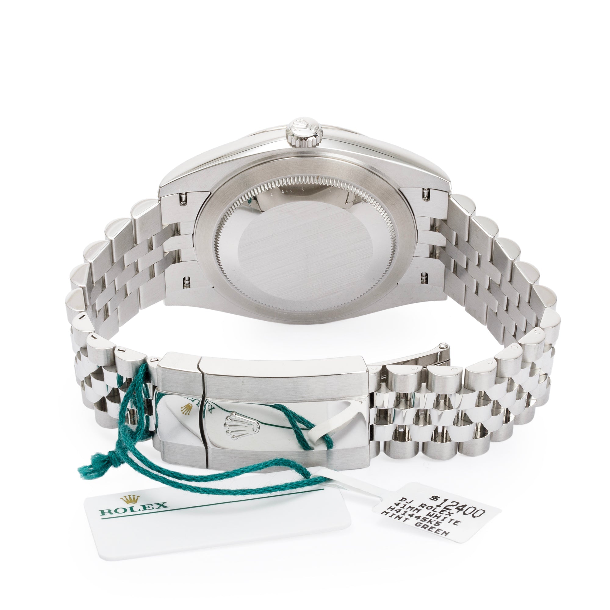 Rolex 2023 Stainless Steel Oyster Perpetual Datejust 41 MM Mint Green Dial Watch w/ Box & Papers