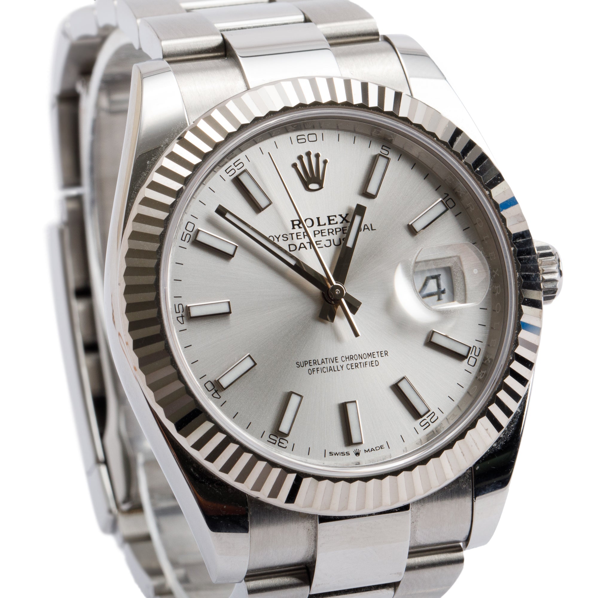 Rolex 2023 Stainless Steel Oyster Perpetual Datejust 41 MM Watch 126334 w/ Box & Papers