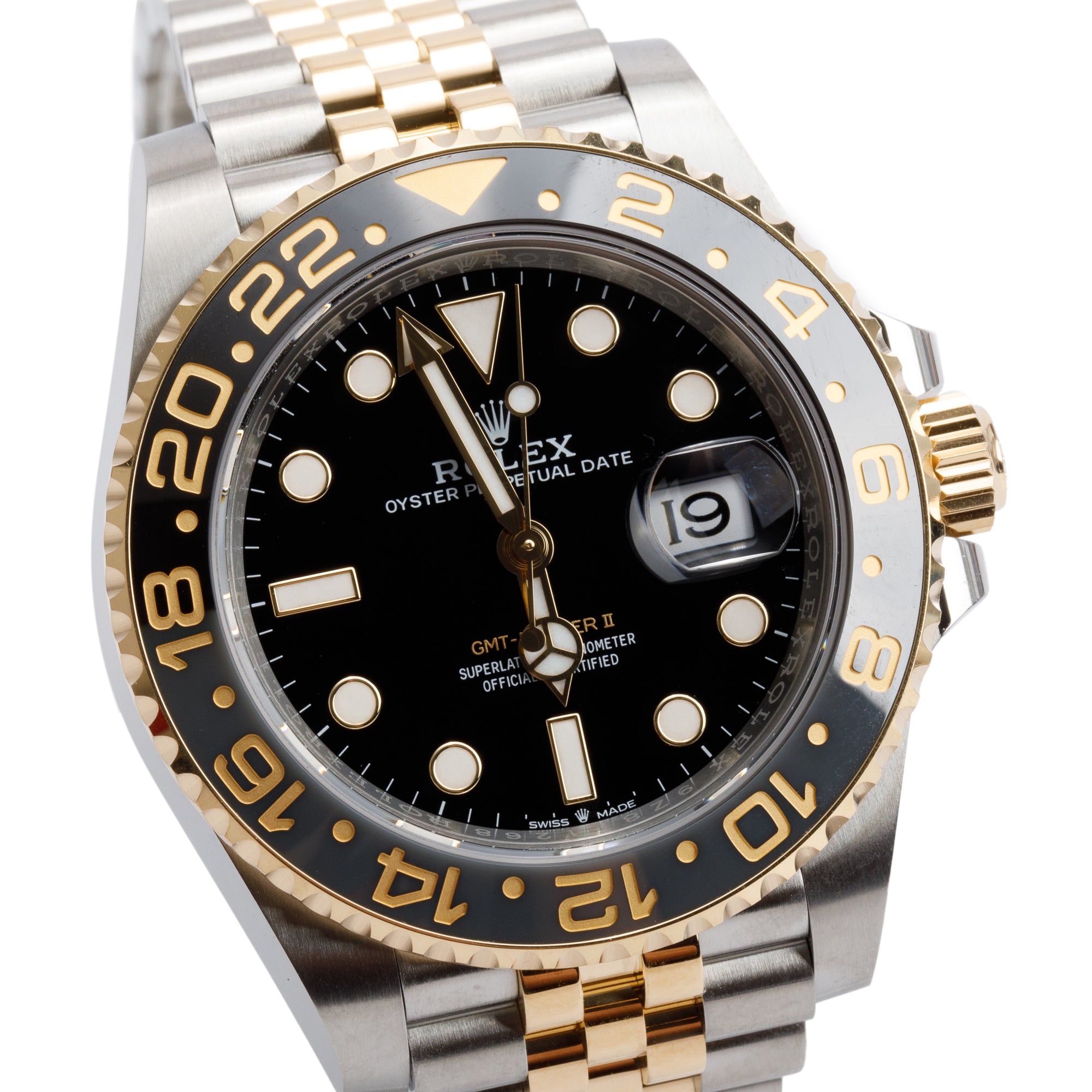 Rolex 2024 Stainless Steel & 18k Yellow Gold GMT-Master II 40 MM Automatic Watch 126713GRNR w/ Box & Papers