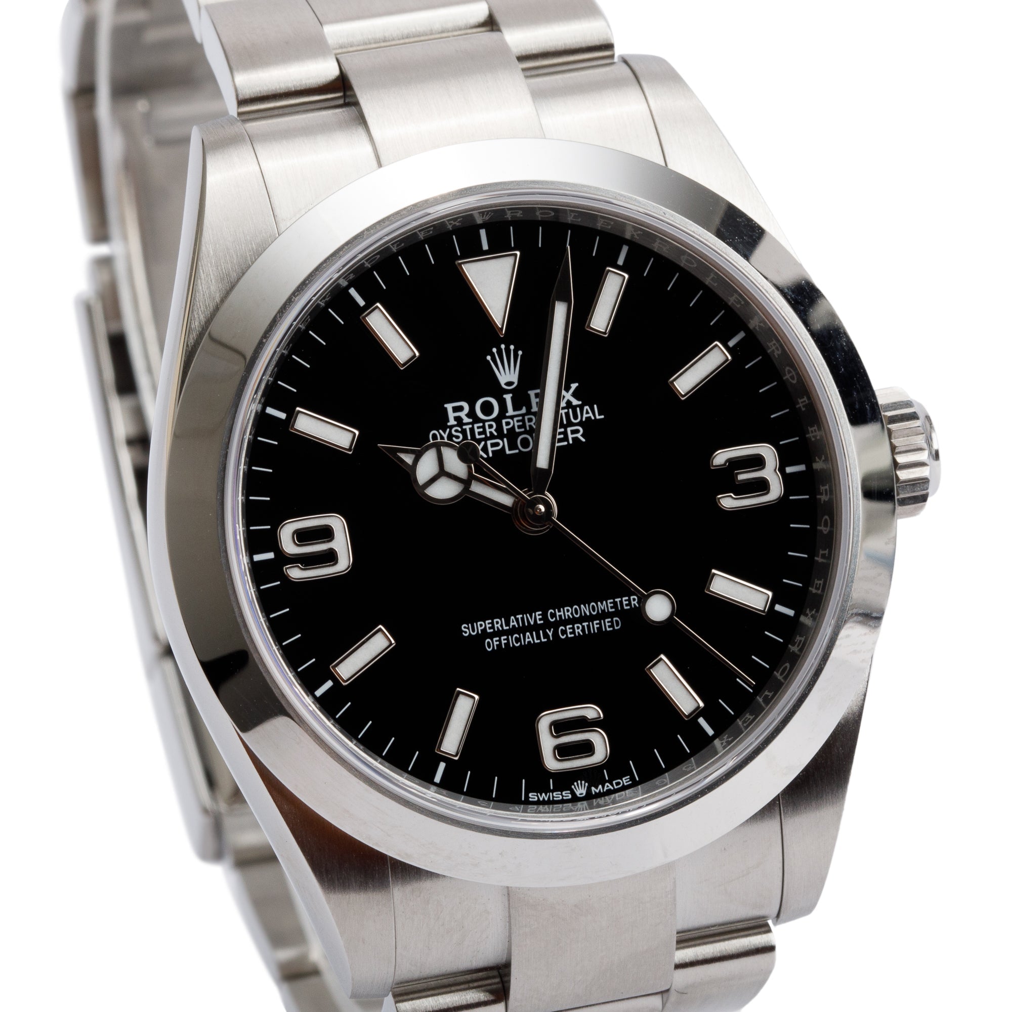 Rolex 2024 Stainless Steel Black Dial Oyster Perpetual Explorer 40 MM Watch 224270 w/ Box & Papers