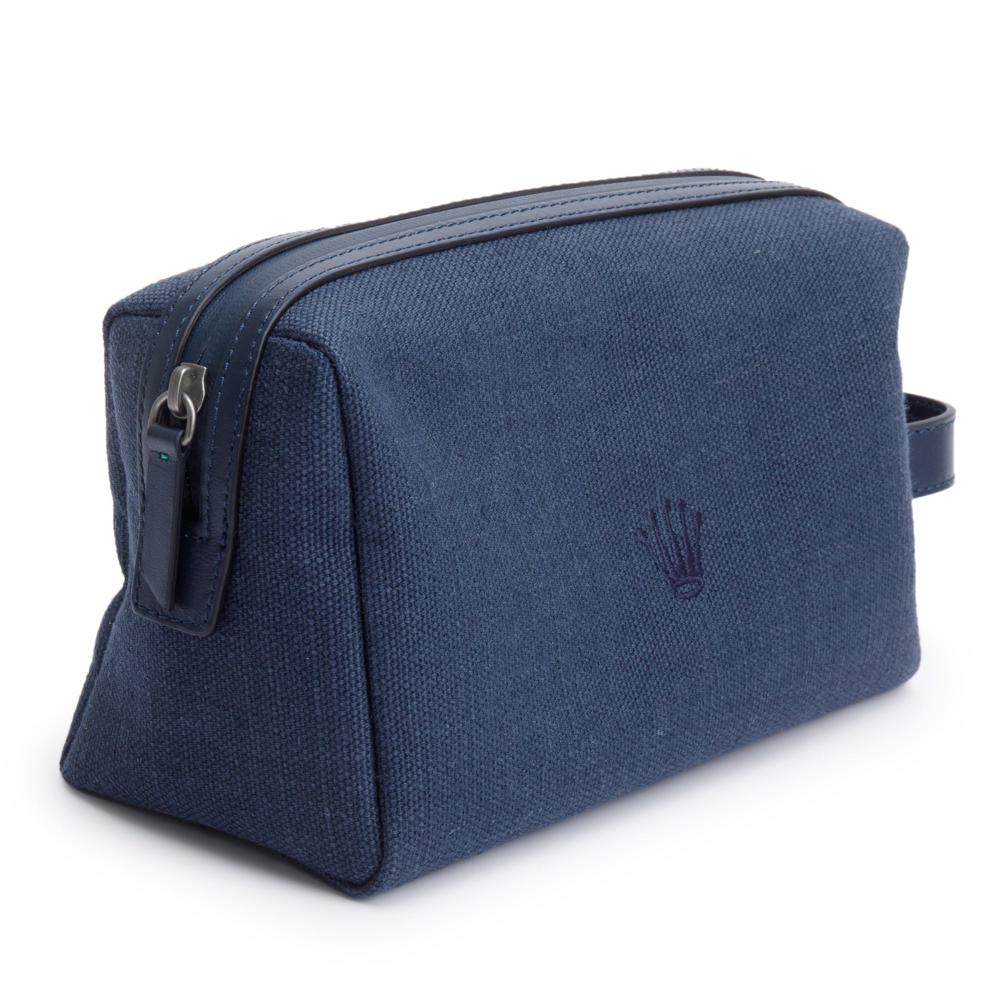 Rolex Navy Canvas Toiletry Bag w/ Box