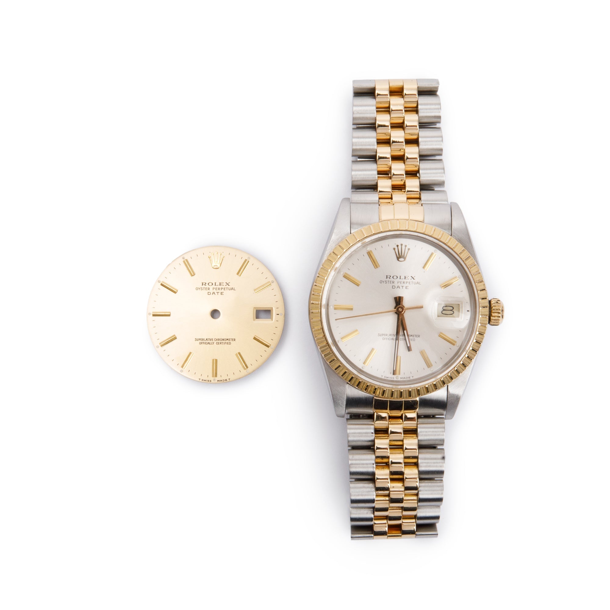 Rolex Stainless Steel & 18k Yellow Gold Date 34 MM Watch w/ Papers