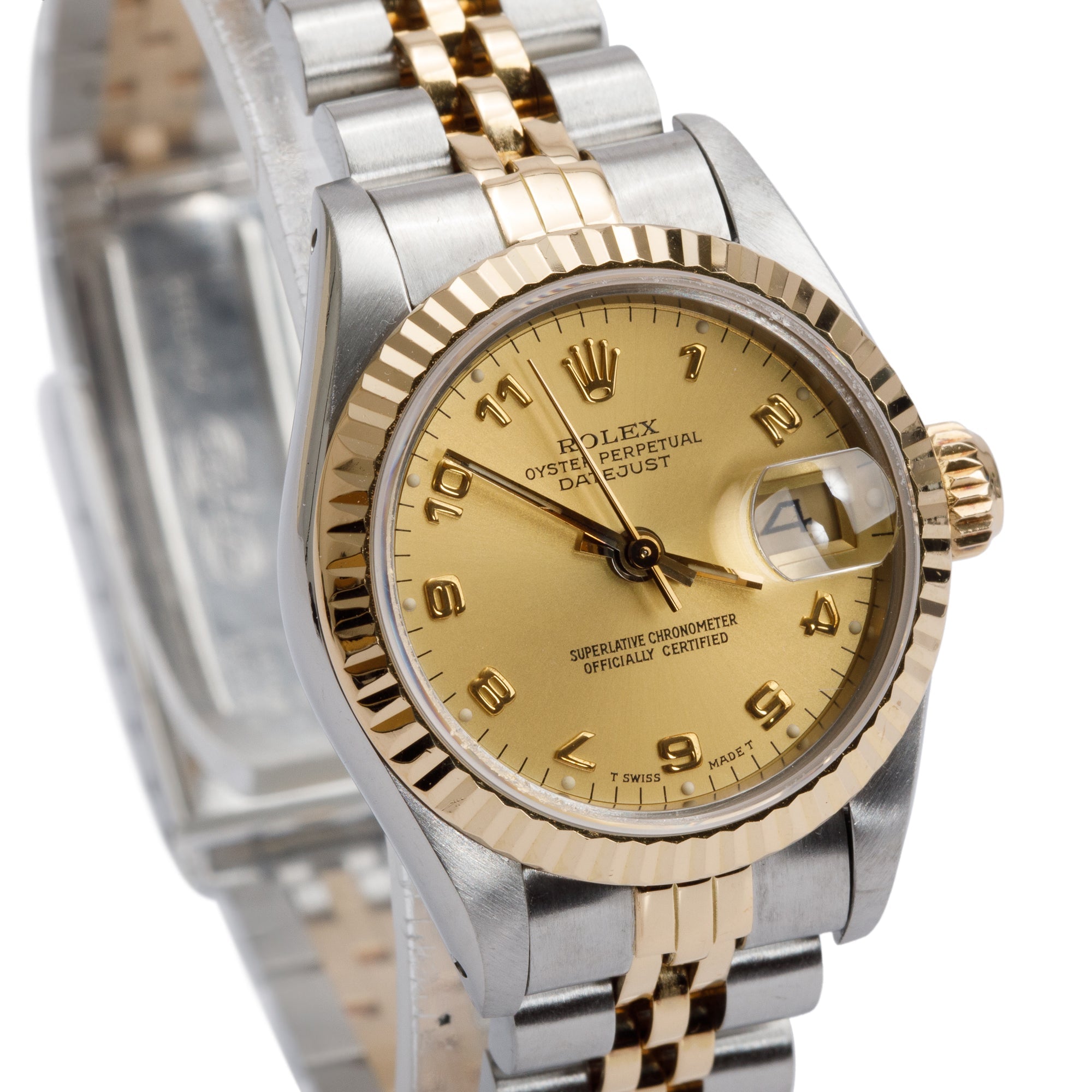 Rolex Stainless Steel & 18k Yellow Gold Datejust 26 MM Watch 69173