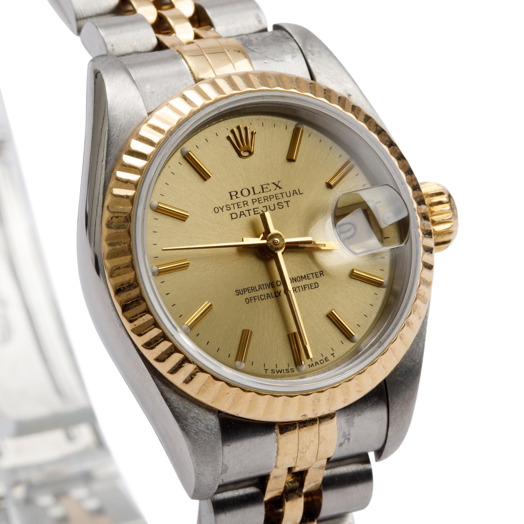 Rolex Stainless Steel & 18k Yellow Gold Datejust 26 MM Watch 69173