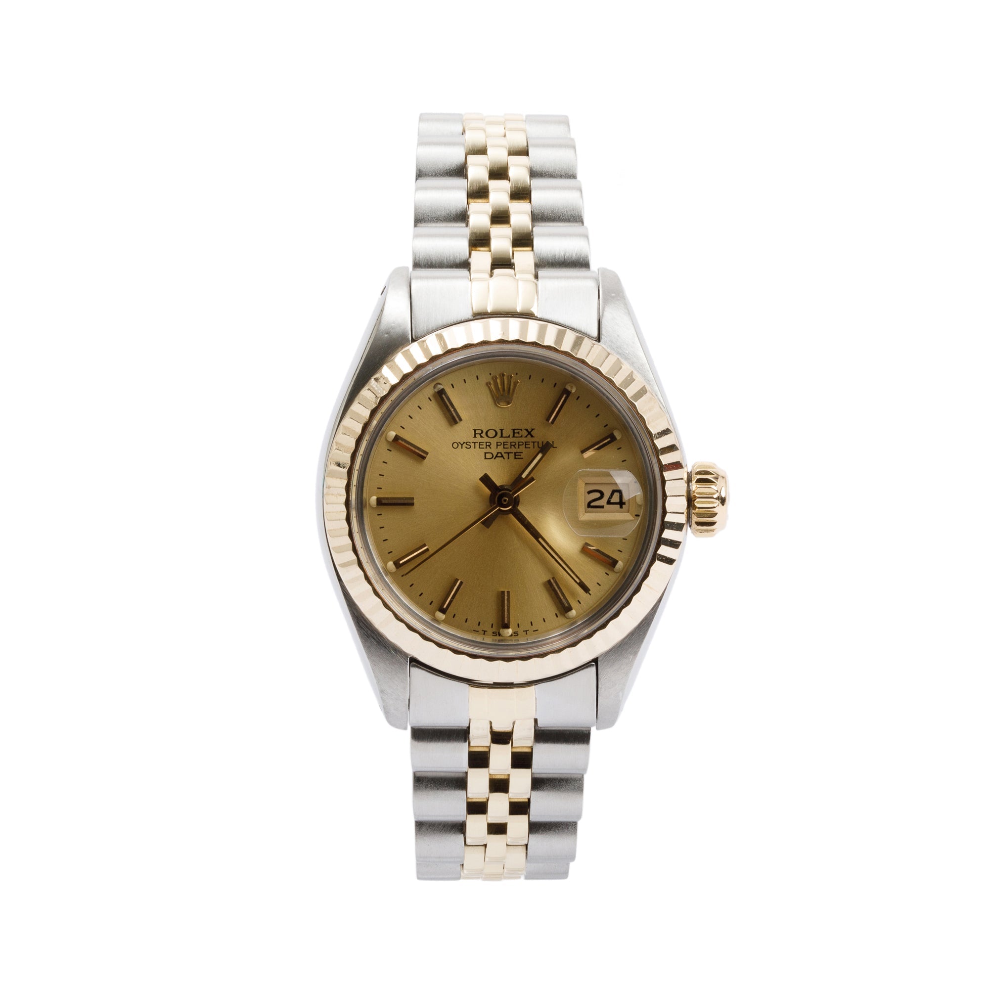 Rolex Stainless Steel & 18k Yellow Gold Datejust 26 MM Watch