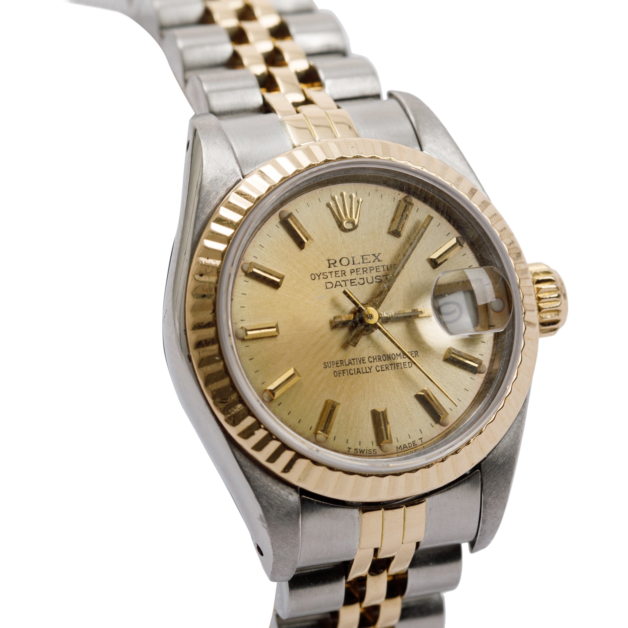 Rolex Stainless Steel And 18k Yellow Gold Datejust
