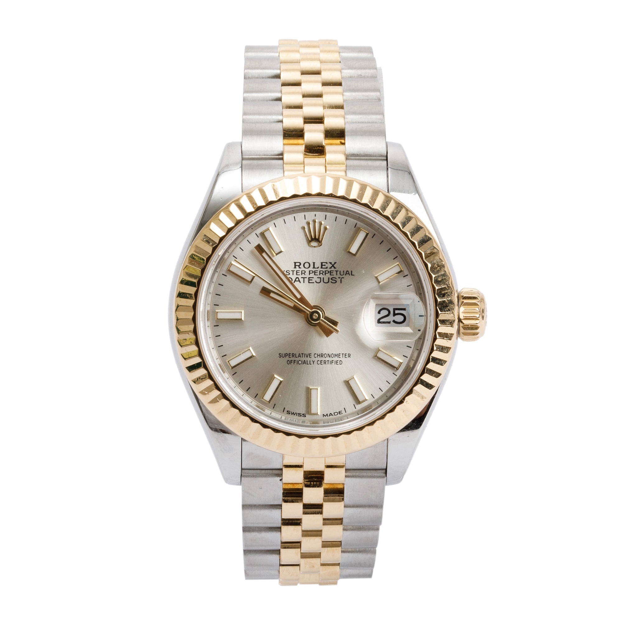 Rolex Stainless Steel & 18k Yellow Gold Datejust 28 MM Watch w/ Box & Papers