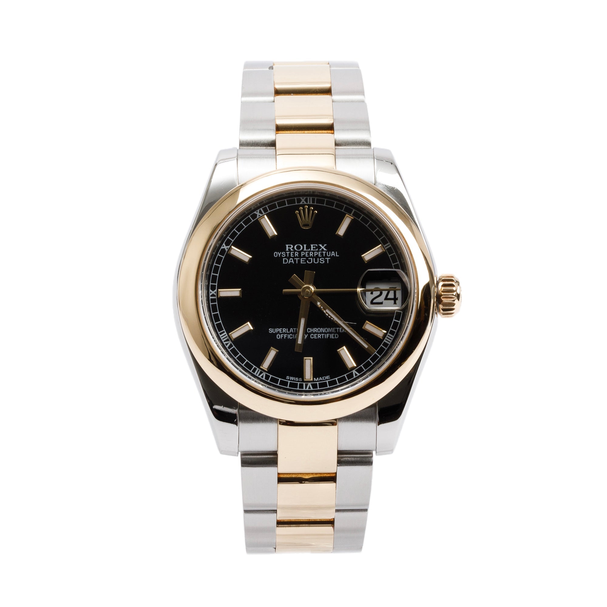 Rolex Stainless Steel & 18k Yellow Gold Datejust 31 MM Watch 178243