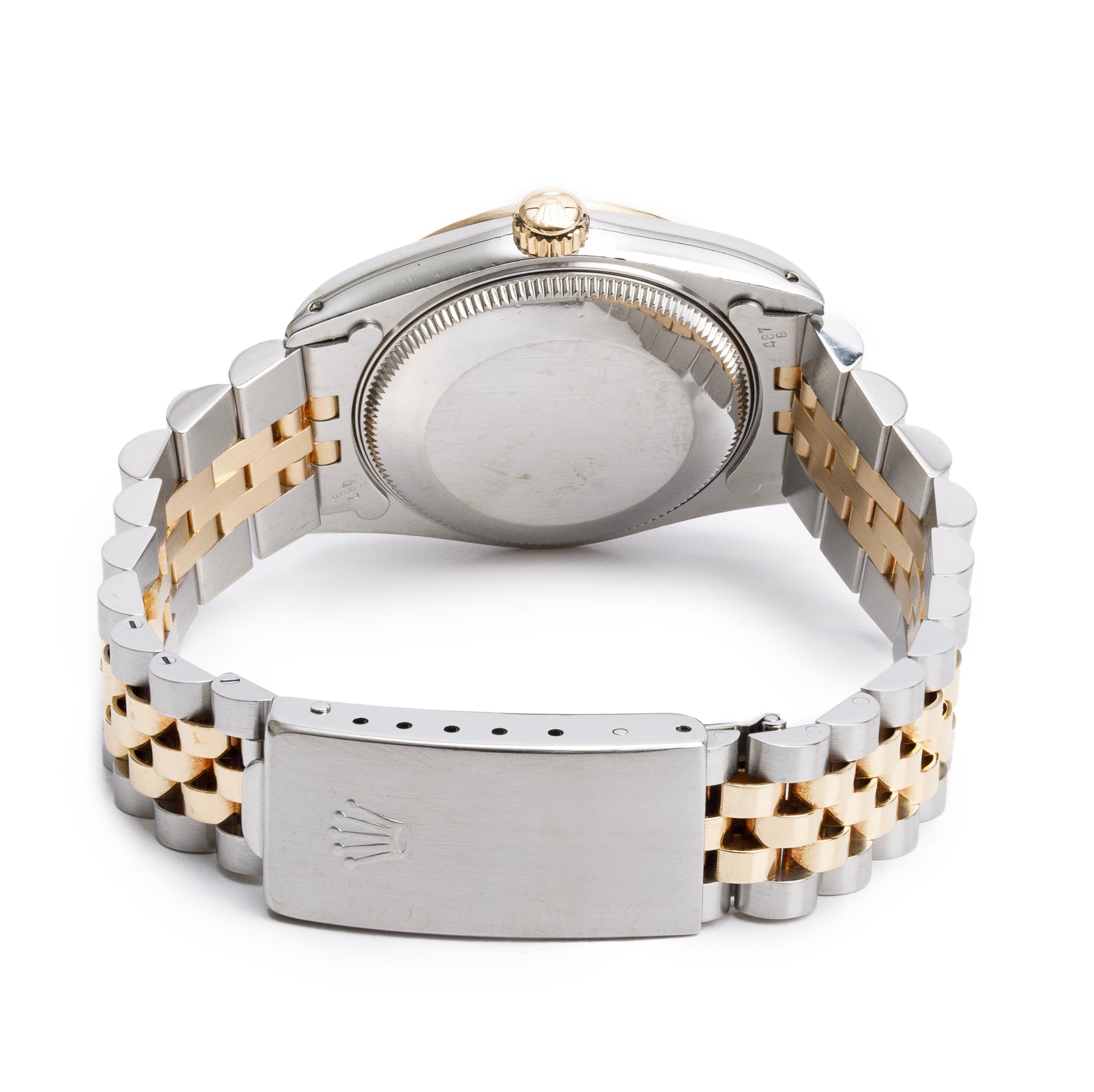 Rolex Stainless Steel & 18k Yellow Gold Datejust 31 MM Watch White Dial 68273