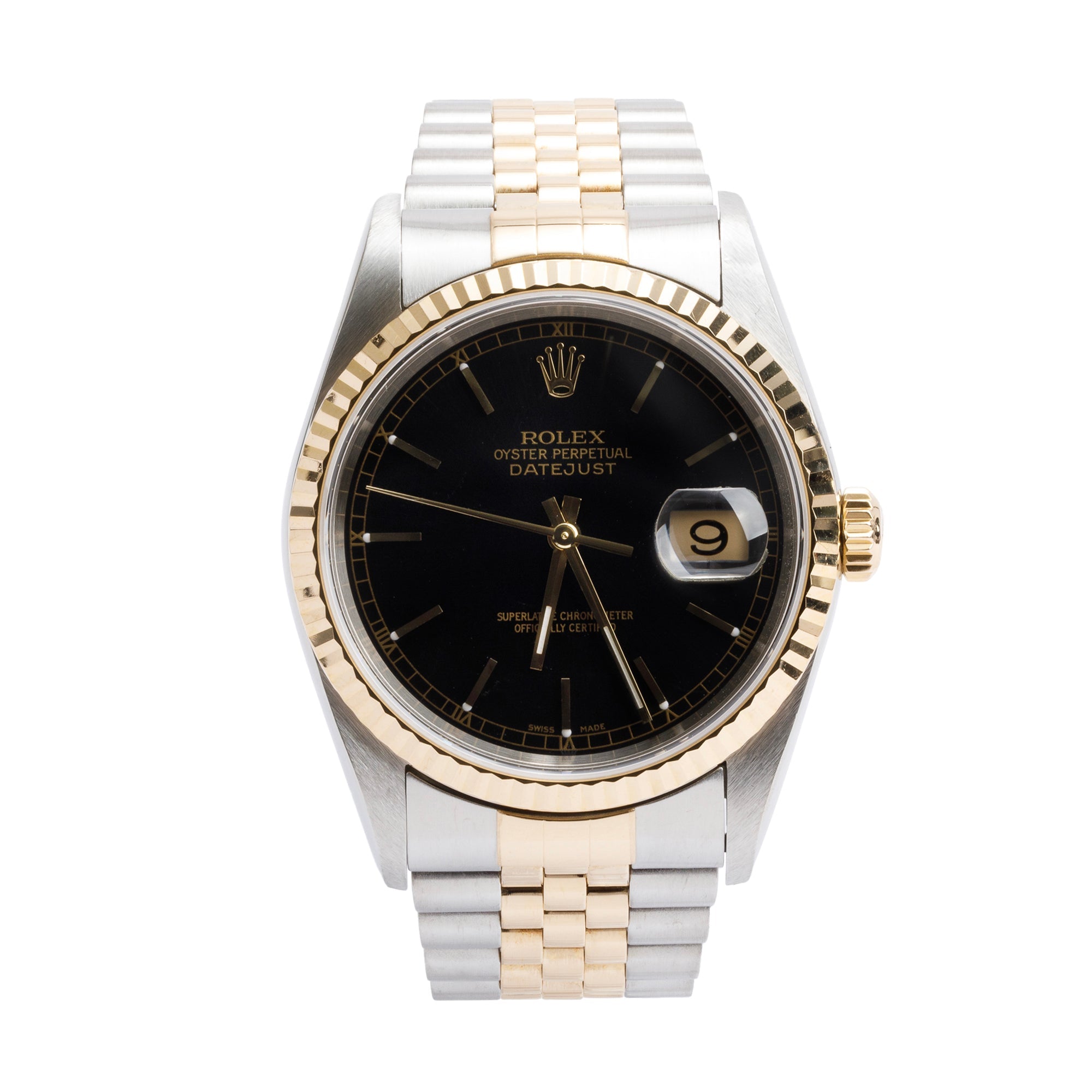 Rolex Stainless Steel & 18k Yellow Gold Datejust 36 MM Watch 16233