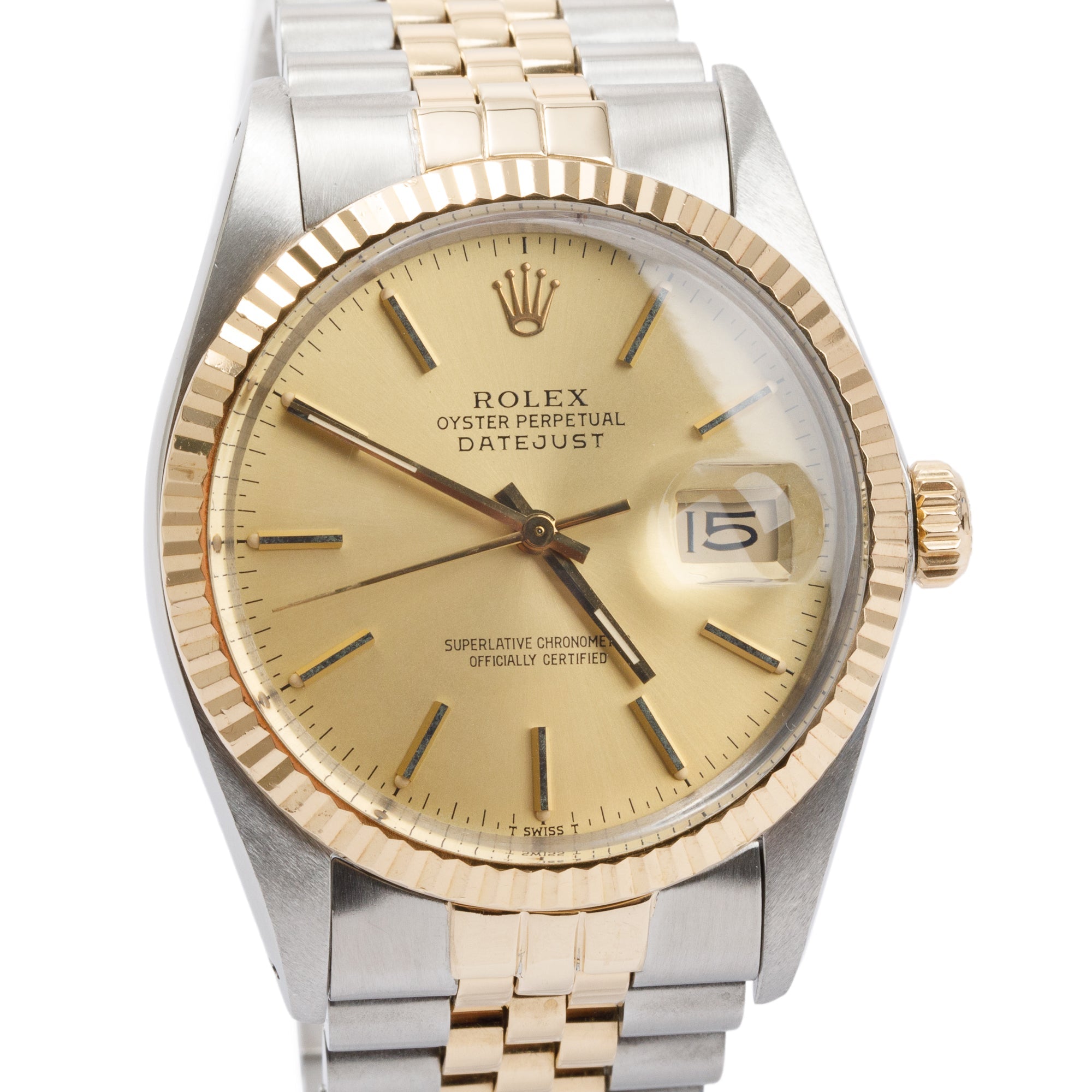 Rolex Stainless Steel & 18k Yellow Gold Datejust 36 MM Watch
