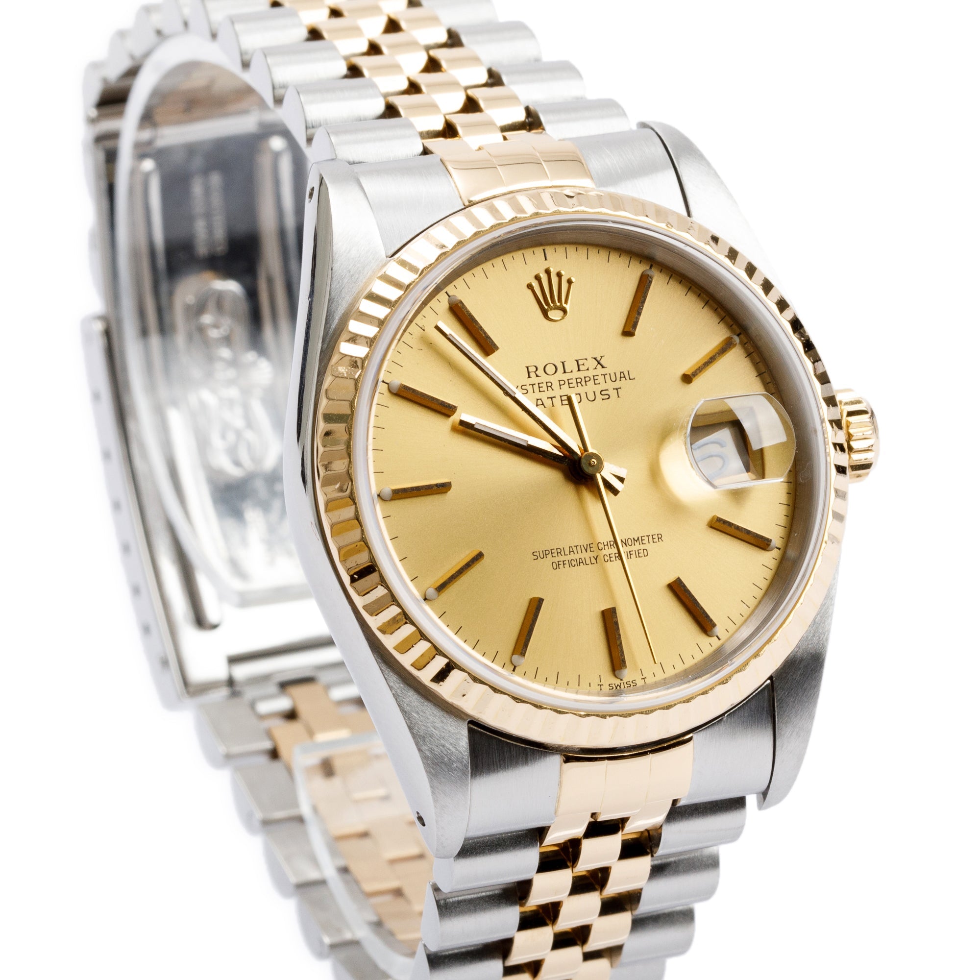 Rolex Stainless Steel & 18k Yellow Gold Datejust 36 MM Watch