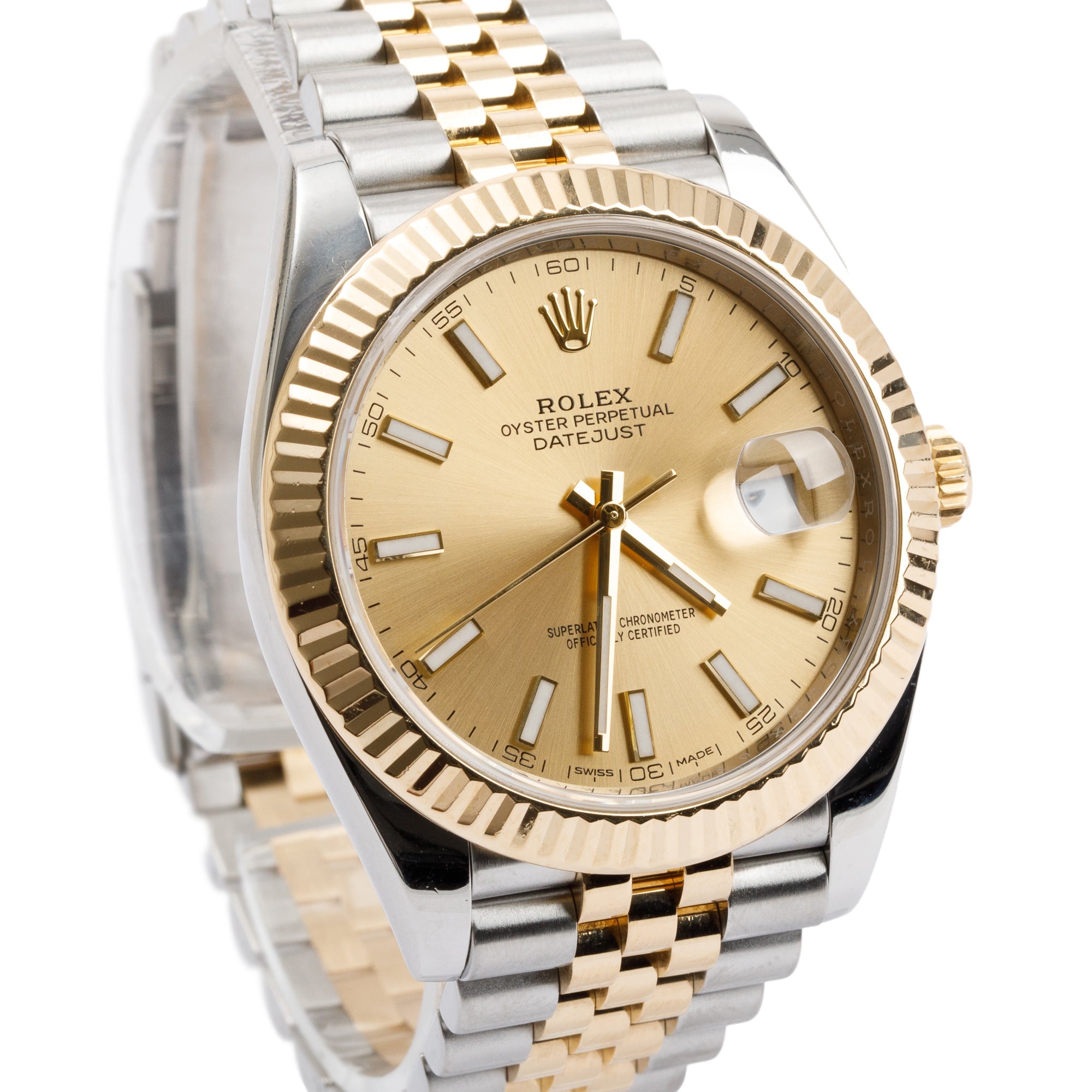 Rolex Stainless Steel & 18k Yellow Gold Datejust 41 MM Watch