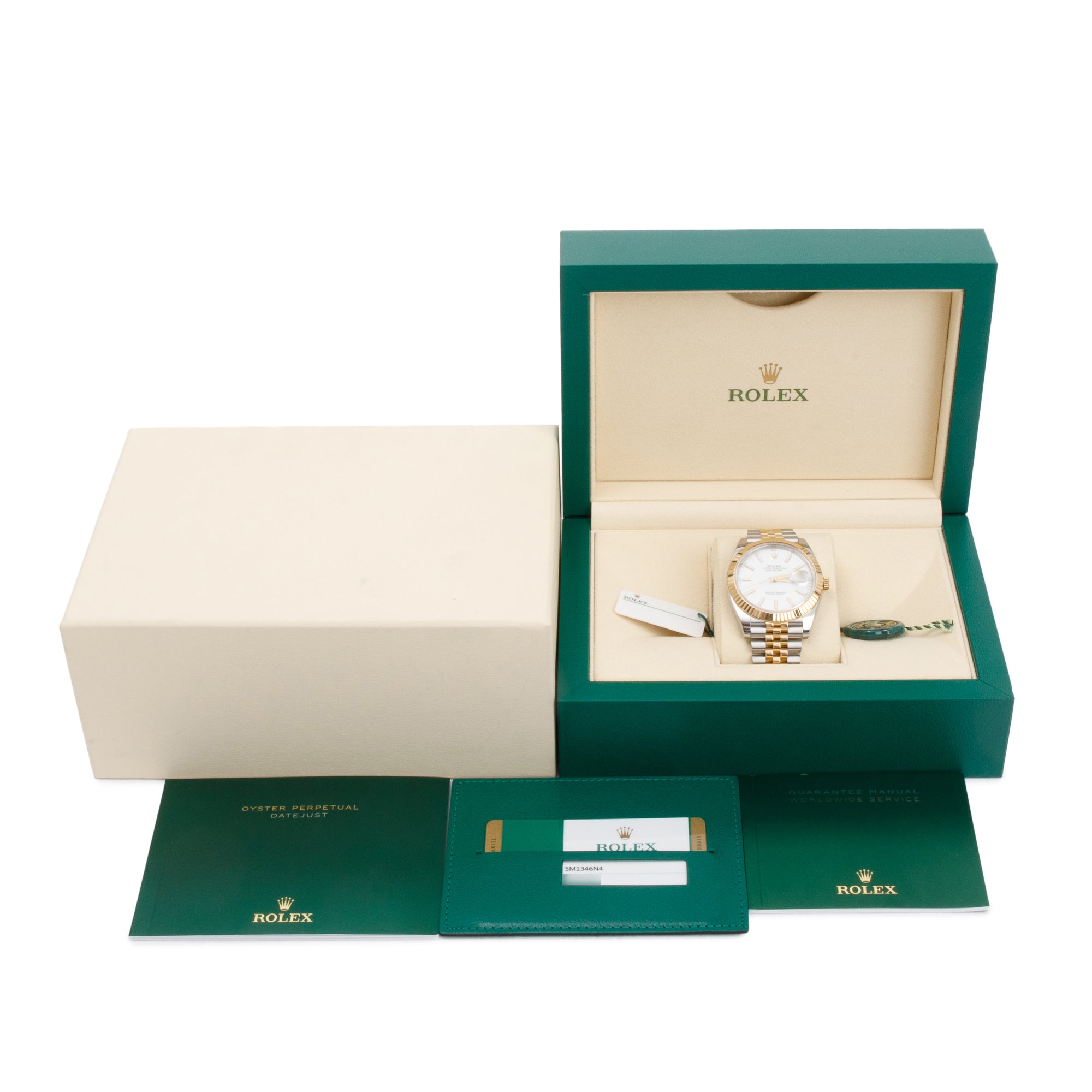 Rolex Stainless Steel & 18k Yellow Gold Datejust 41 MM Watch w/ Box & Papers