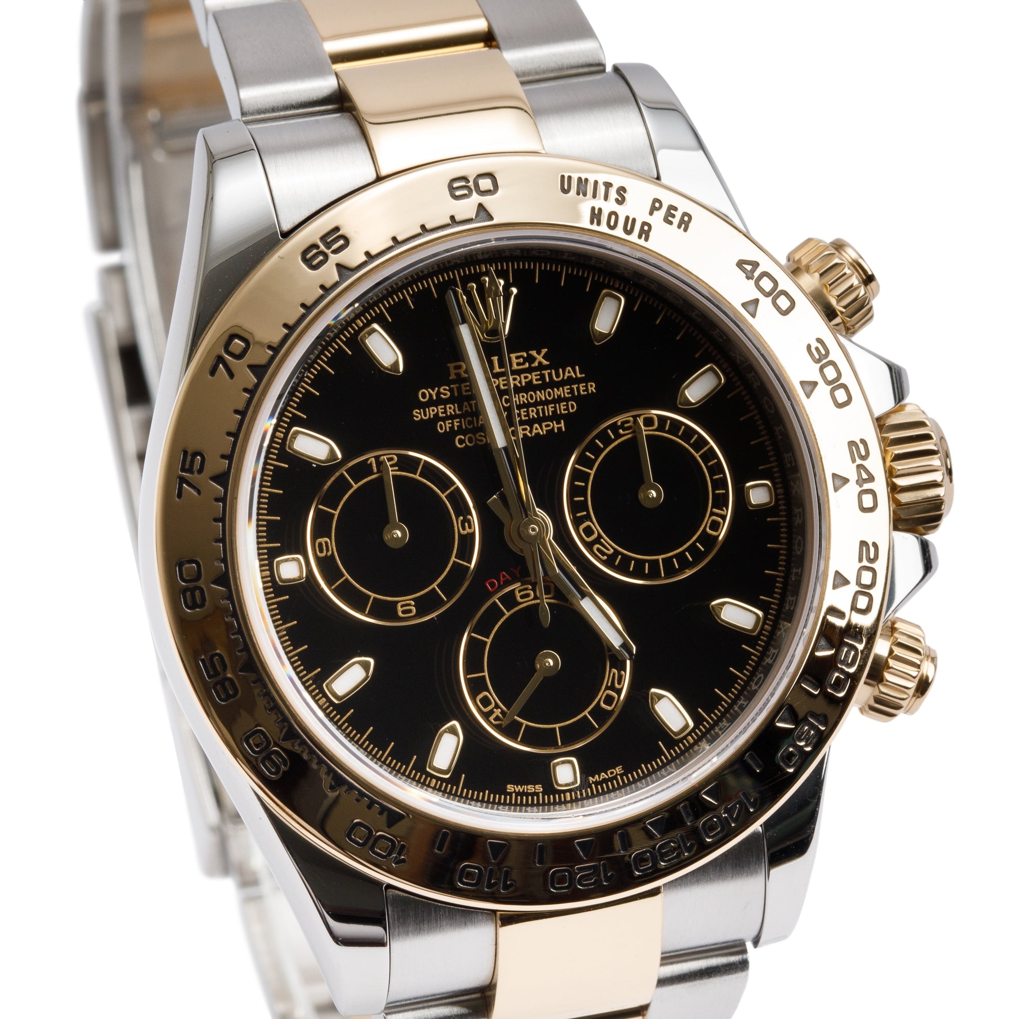 Rolex Stainless Steel & 18k Yellow Gold Daytona 40 MM Chronograph Watch 116503 w/ Box & Papers
