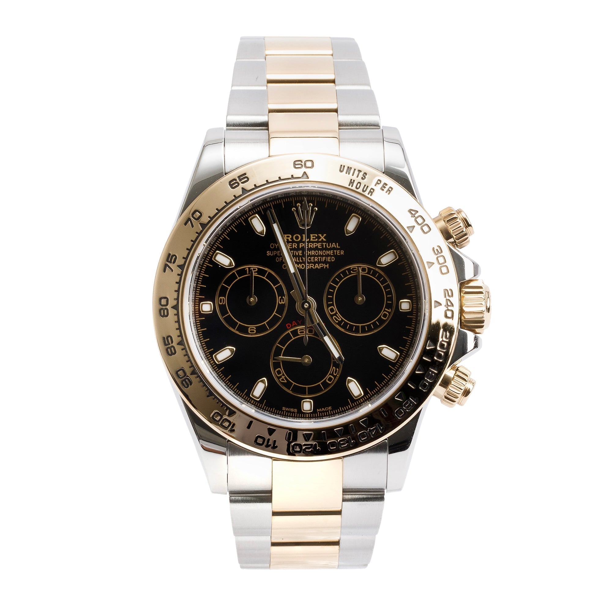 Rolex Stainless Steel & 18k Yellow Gold Daytona 40 MM Chronograph Watch 116503 w/ Box & Papers