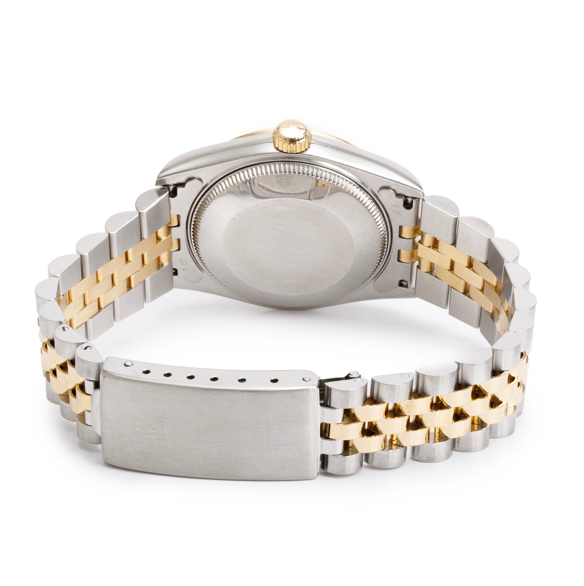 Rolex Stainless Steel & 18k Yellow Gold Diamond Dial Datejust 31 MM Watch 68273 w/ Box