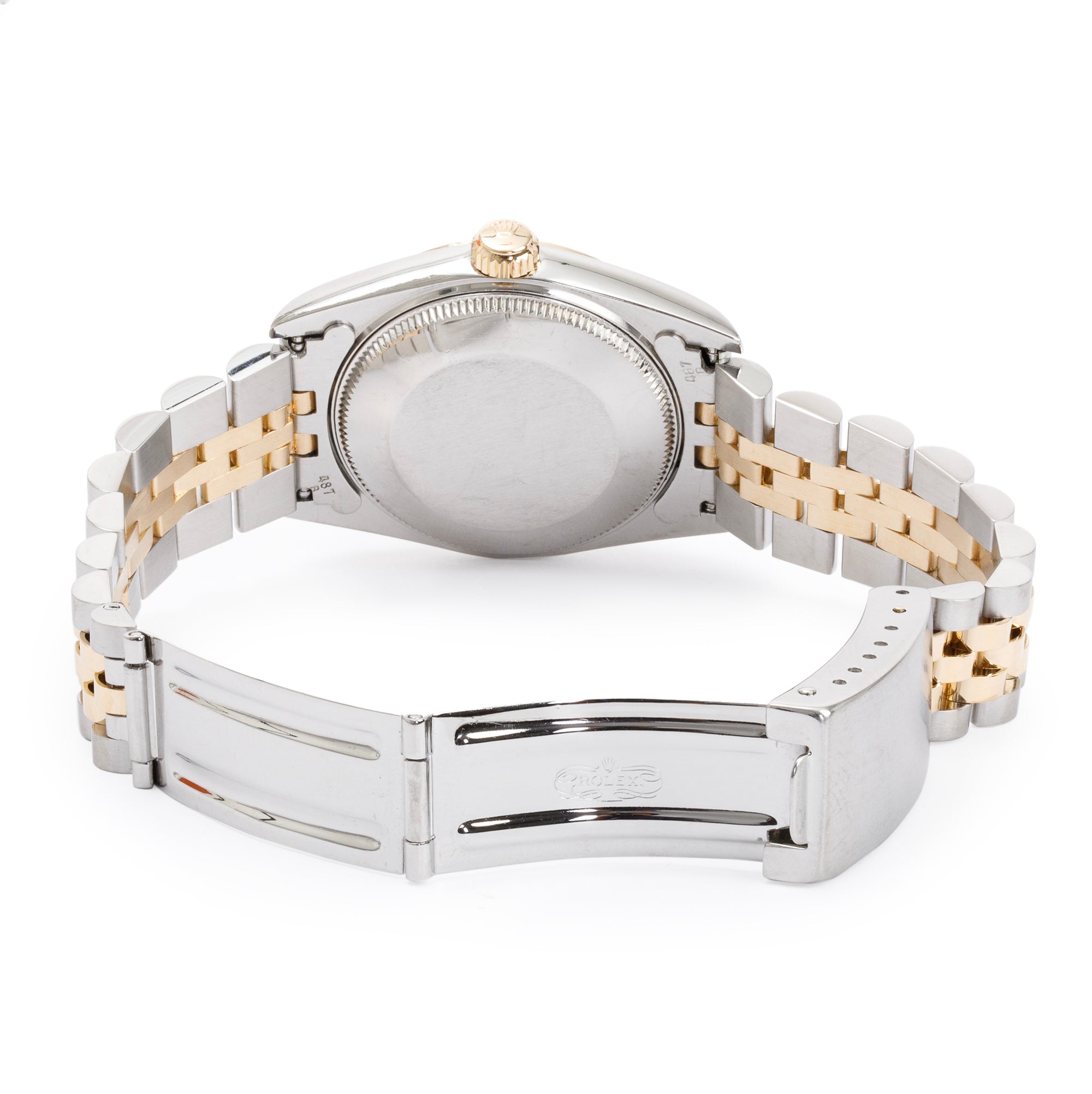 Rolex Stainless Steel & 18k Yellow Gold Diamond Dial Datejust 31 MM Watch w/ Box