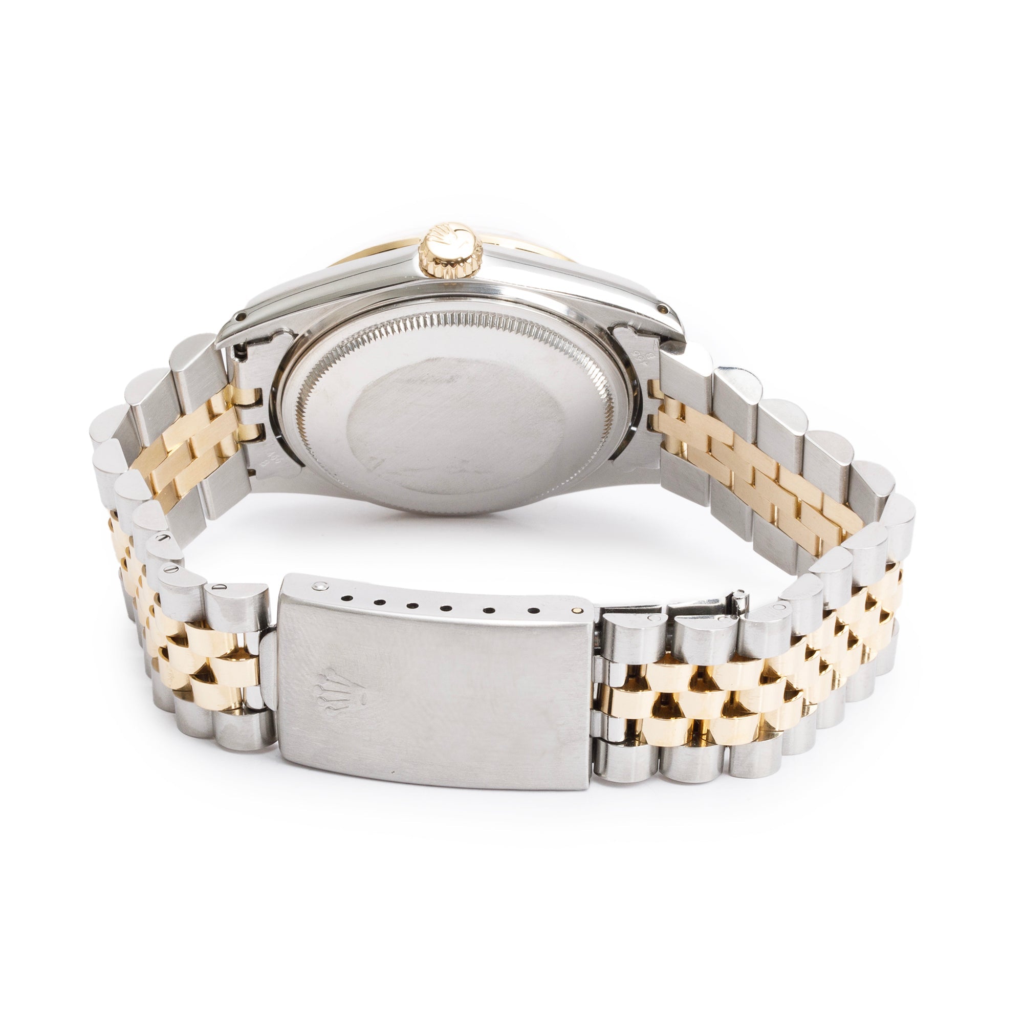 Rolex Stainless Steel & 18k Yellow Gold Diamond Dial Datejust 36 MM Watch 16013