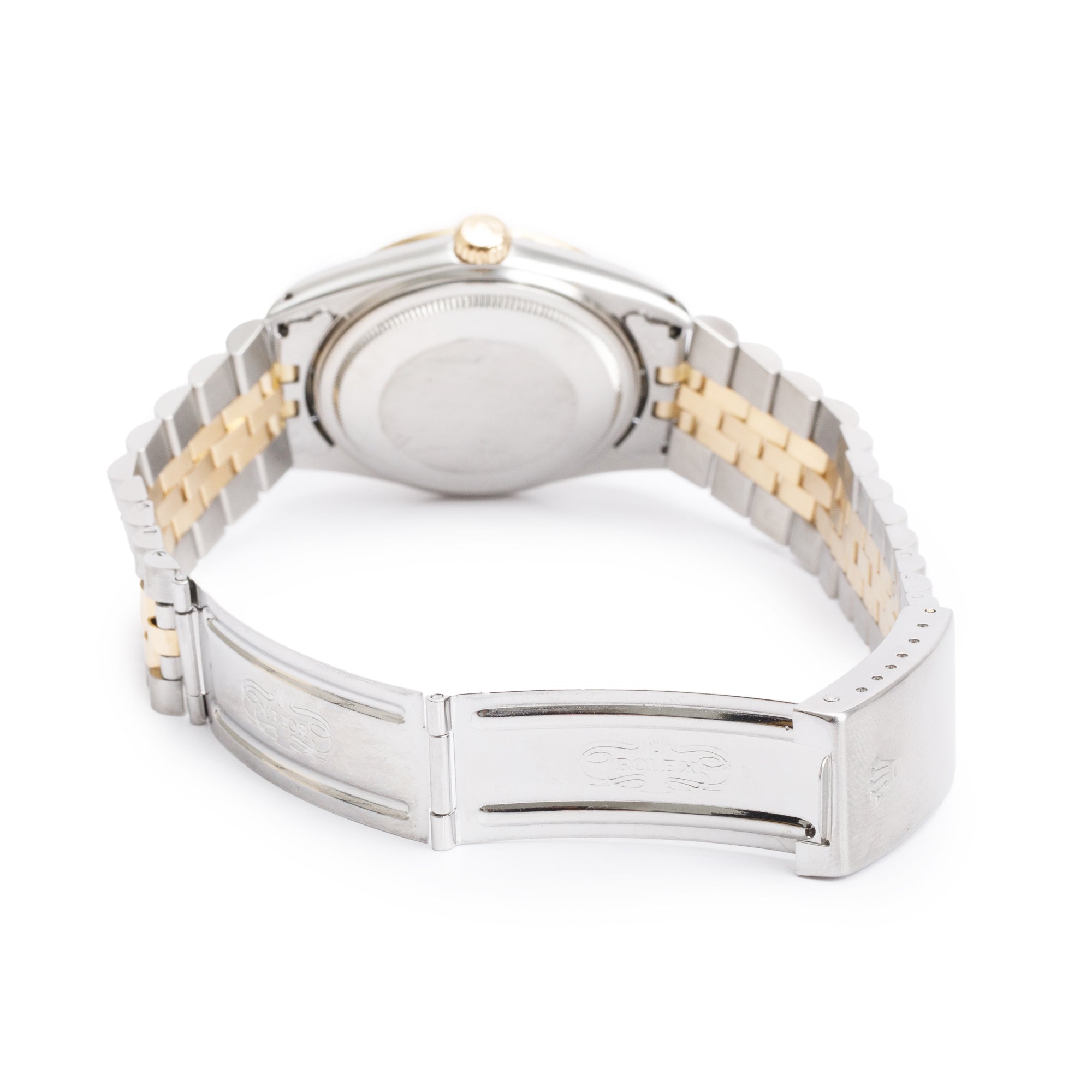 Rolex Stainless Steel & 18k Yellow Gold Diamond Dial Datejust 36 MM Watch 16013