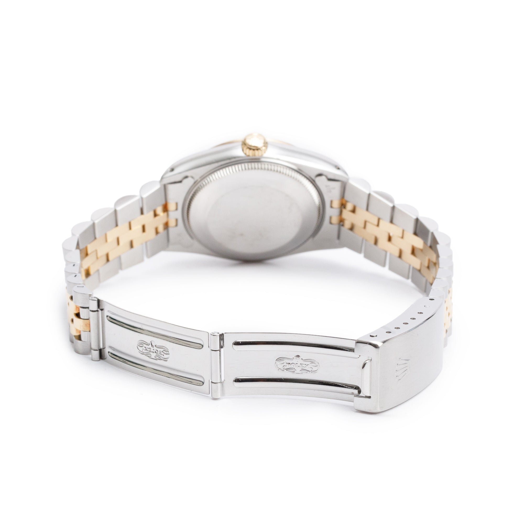 Rolex Stainless Steel & 18k Yellow Gold Diamond Dial Datejust 36 MM Watch 16233