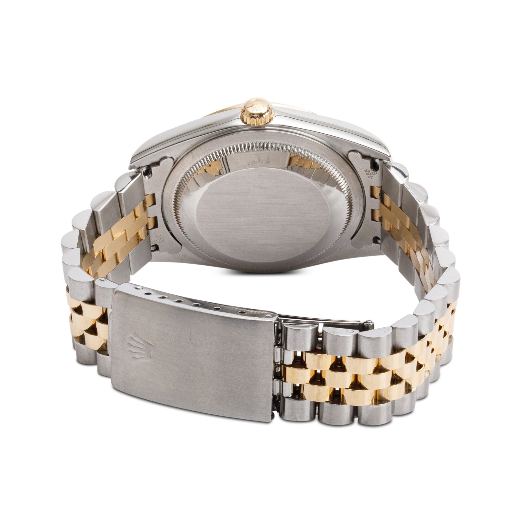 Rolex Stainless Steel & 18k Yellow Gold Diamond Dial Datejust 36 MM Watch 16233 w/ Box