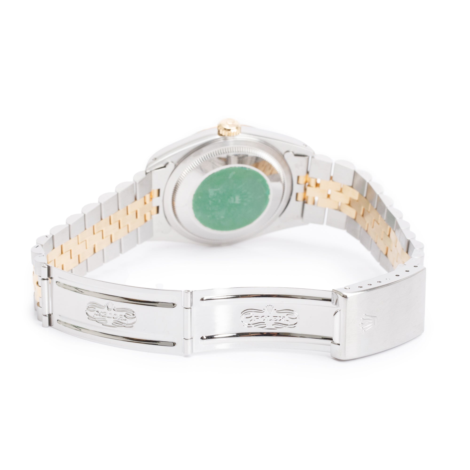 Rolex Stainless Steel & 18k Yellow Gold Diamond Dial Datejust 36 MM Watch 16233 w/ Box & Papers