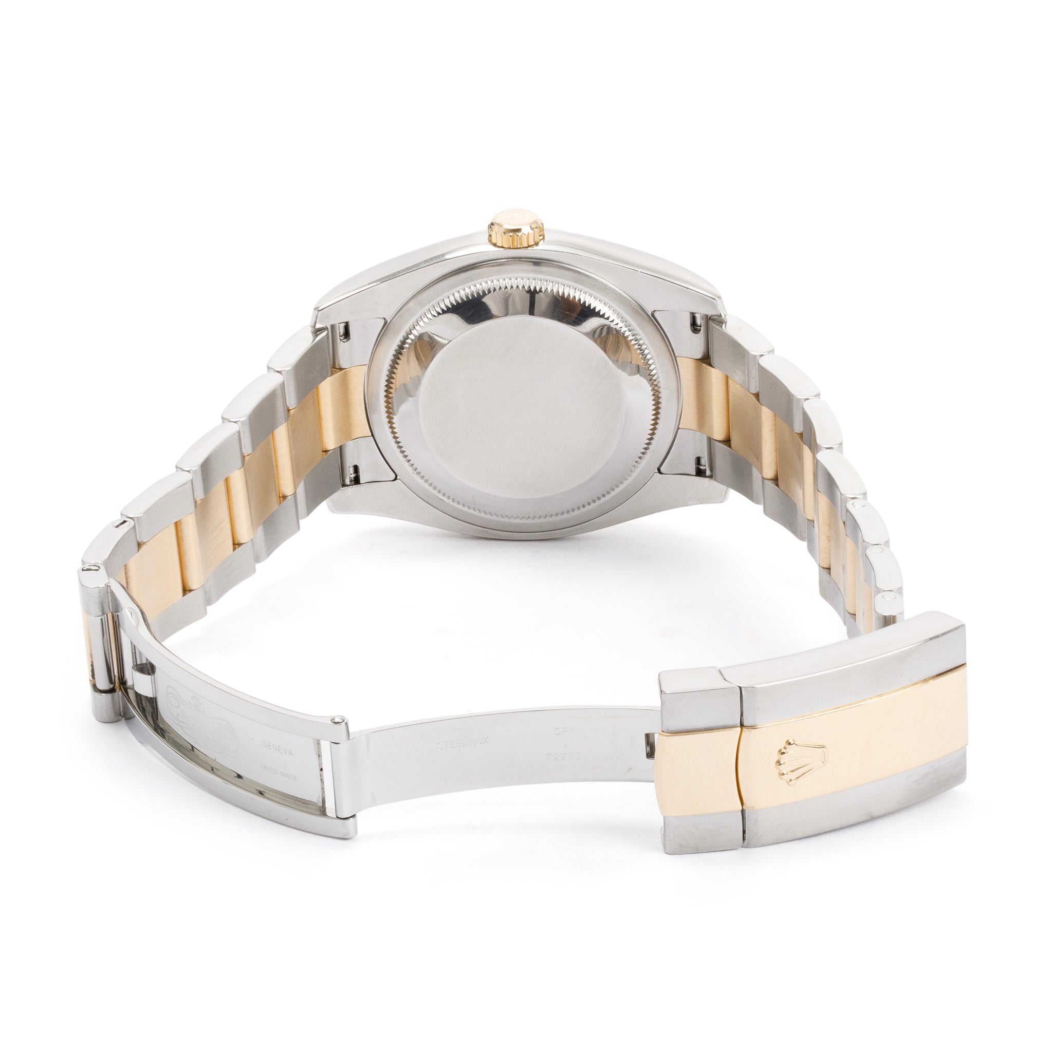 Rolex Stainless Steel & 18k Yellow Gold Diamond Dial Datejust 36 MM Watch