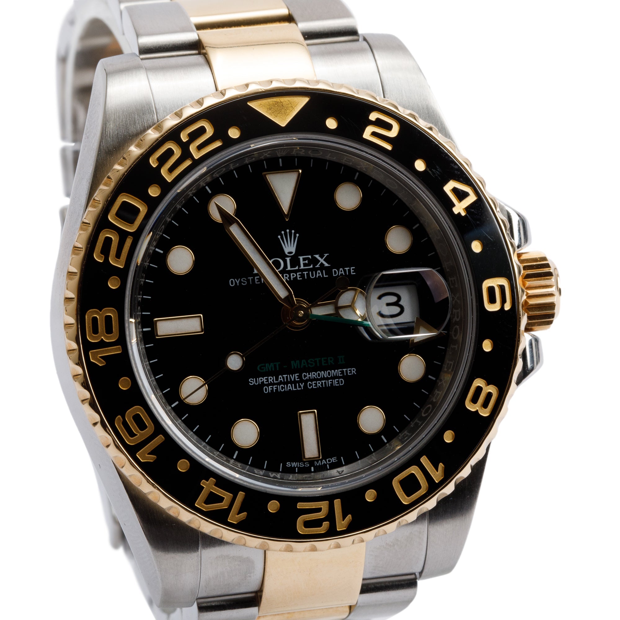 Rolex Stainless Steel & 18k Yellow Gold GMT-Master II 40 MM Watch 116713