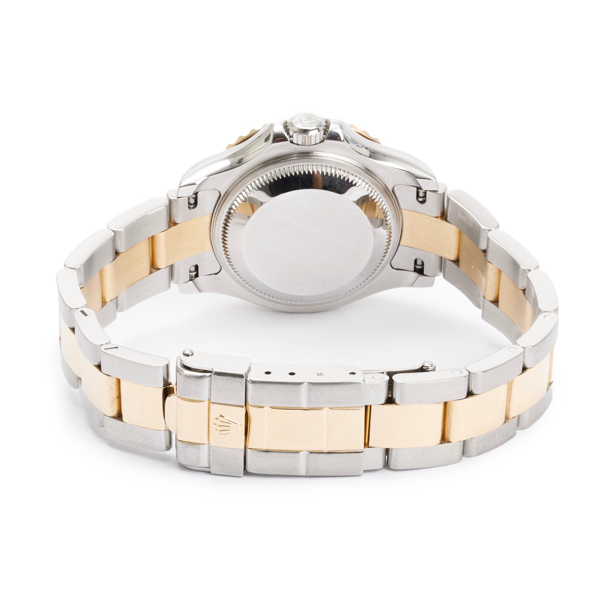 Rolex Stainless Steel & 18k Yellow Gold Ladies Yacht-Master Date 29 MM Diamond Dial Automatic Watch w/ Box