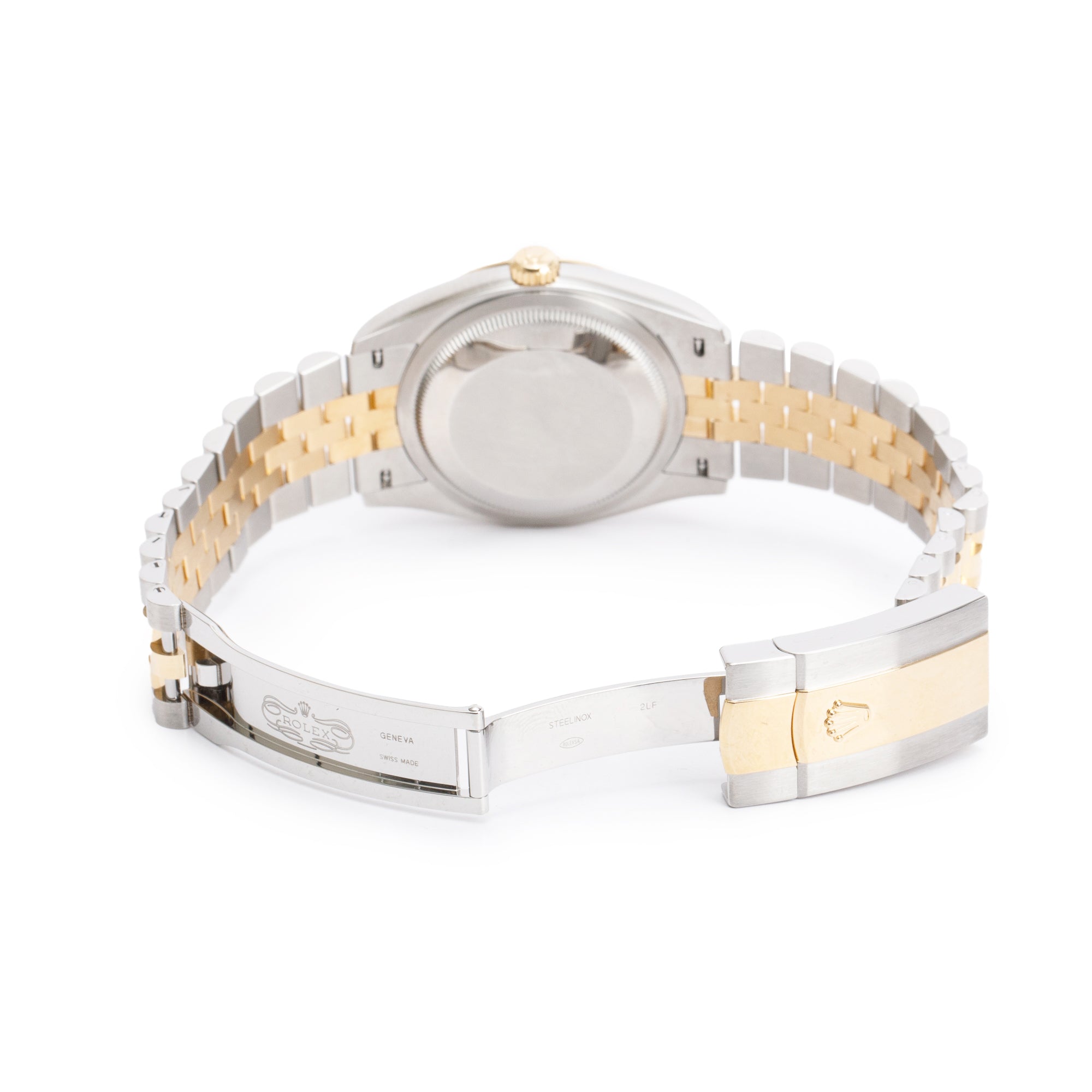 Rolex Stainless Steel & 18k Yellow Gold Mother of Pearl Diamond Dial Datejust 36 MM Watch 126233 w/ Box & Papers