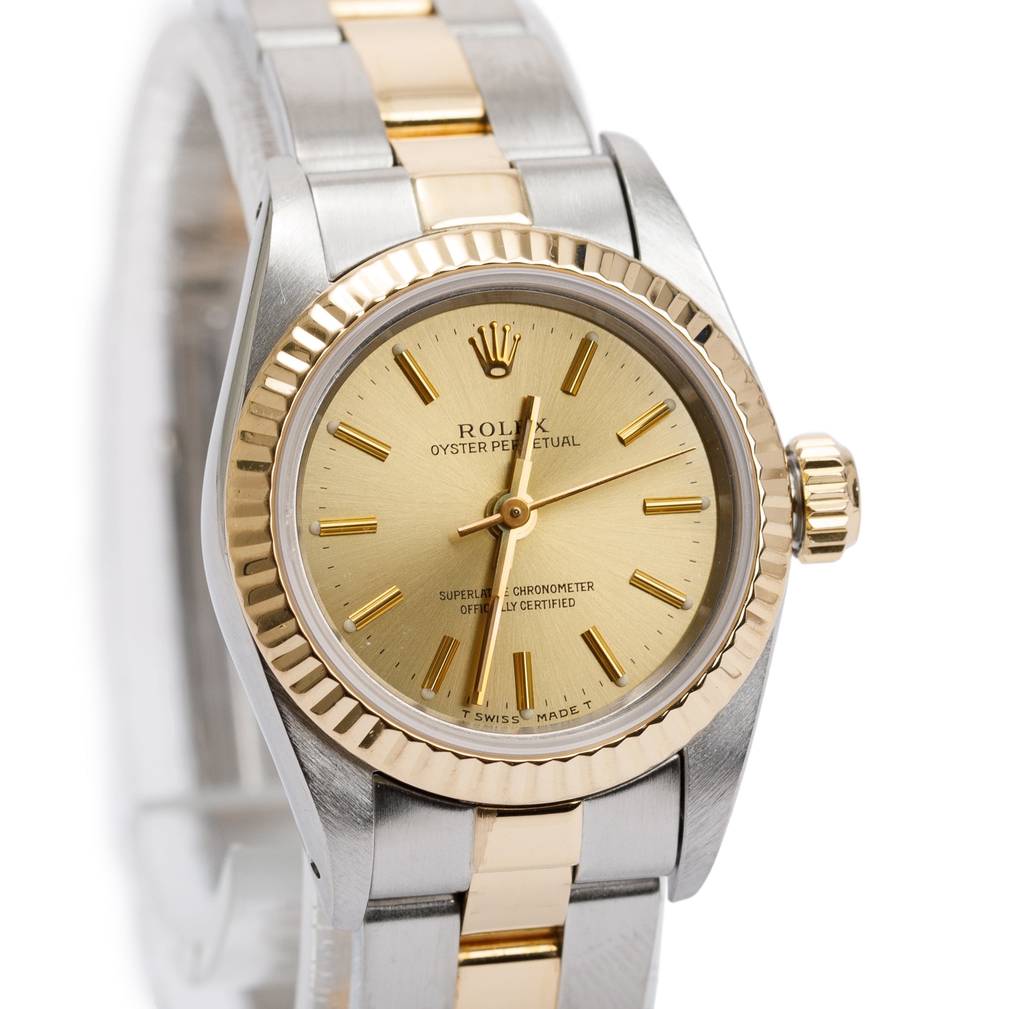 Rolex Stainless Steel & 18k Yellow Gold Oyster Perpetual 24 MM Watch