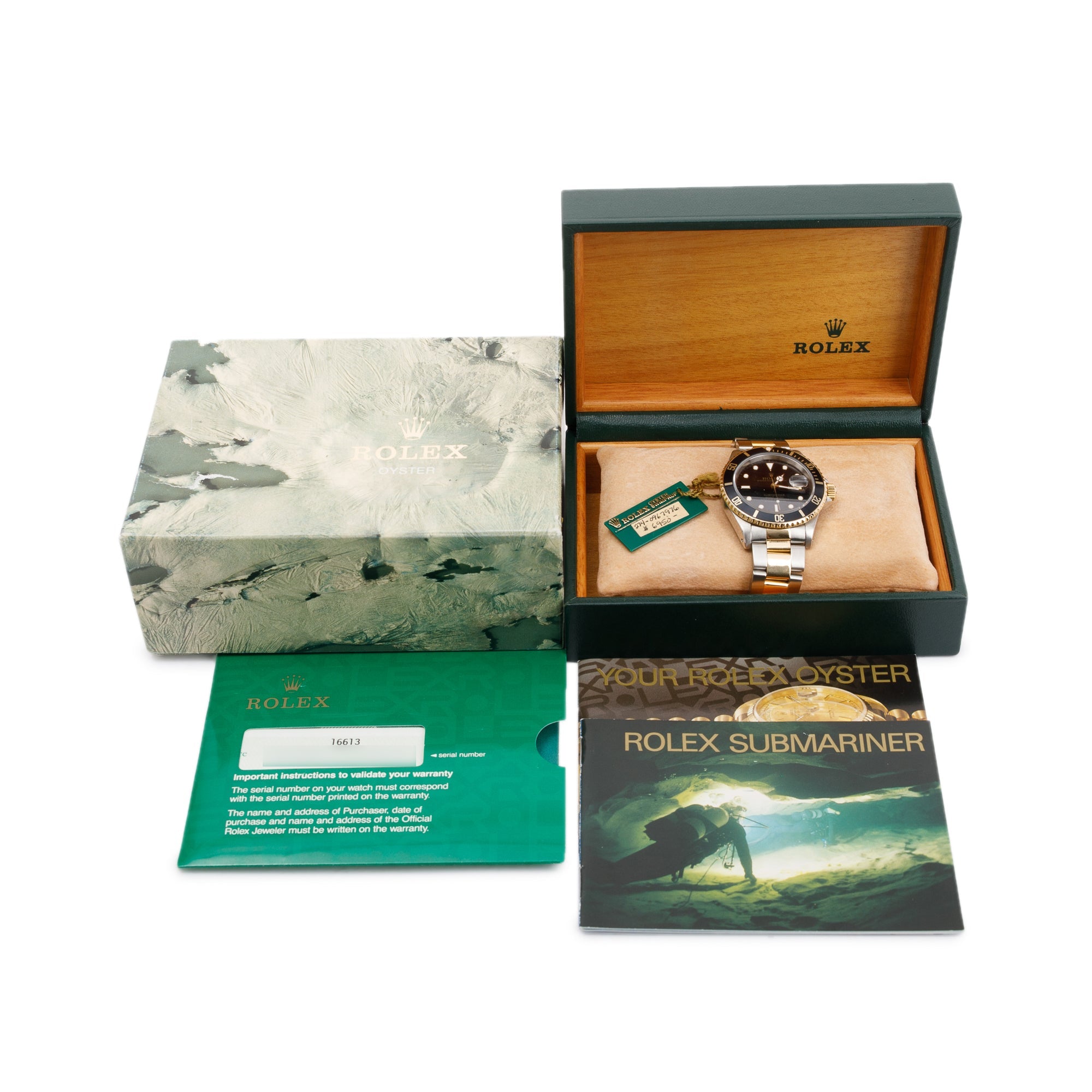 Rolex Stainless Steel & 18k Yellow Gold Submariner Date 40 MM Automatic Watch w/ Box & Papers