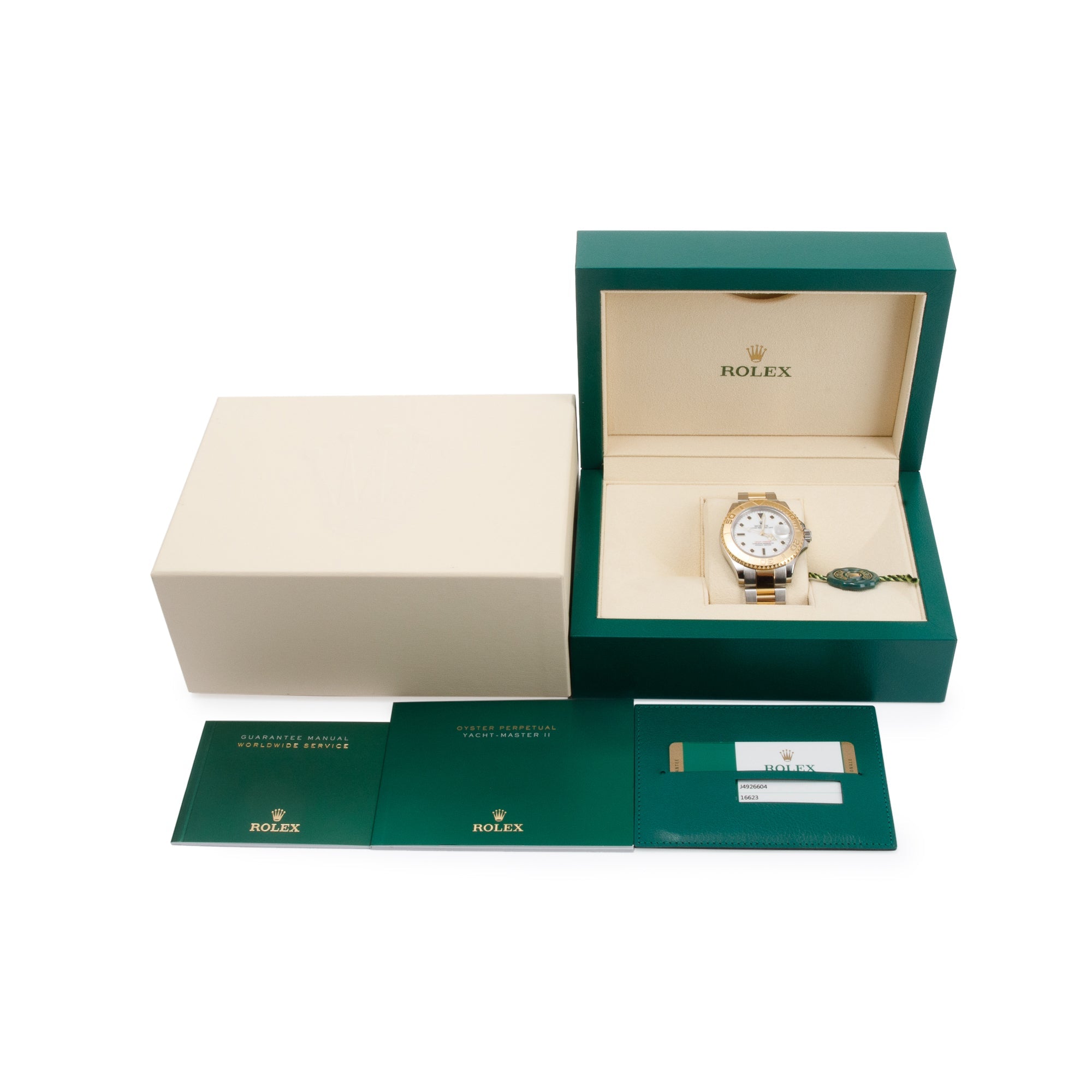 Rolex Stainless Steel & 18k Yellow Gold Yacht-Master Date 40 MM Automatic Watch w/ Box & Papers