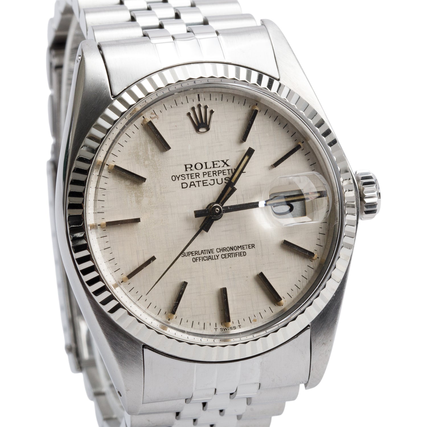 Rolex Stainless Steel Datejust 36 MM Automatic Watch 16014