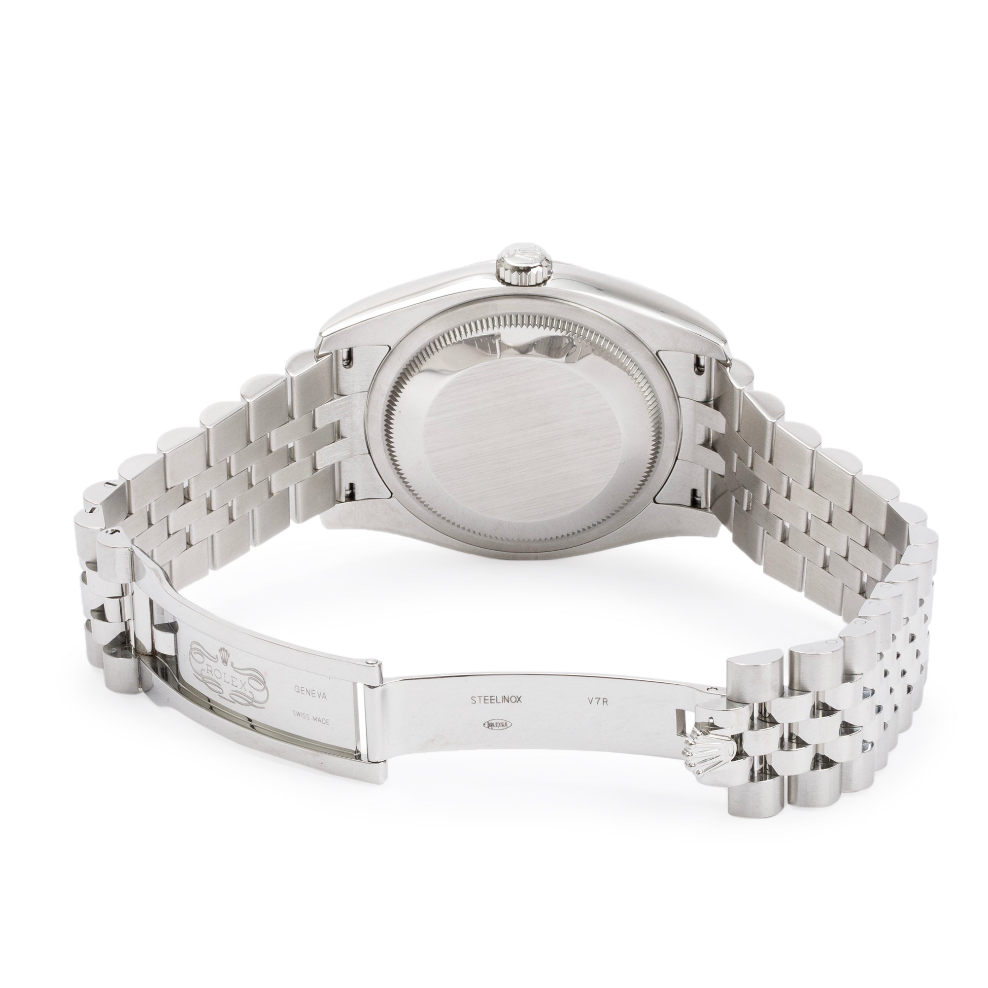 Rolex Stainless Steel Datejust 36 MM Roulette Date Window Automatic Watch 116234 w/ Box & Papers