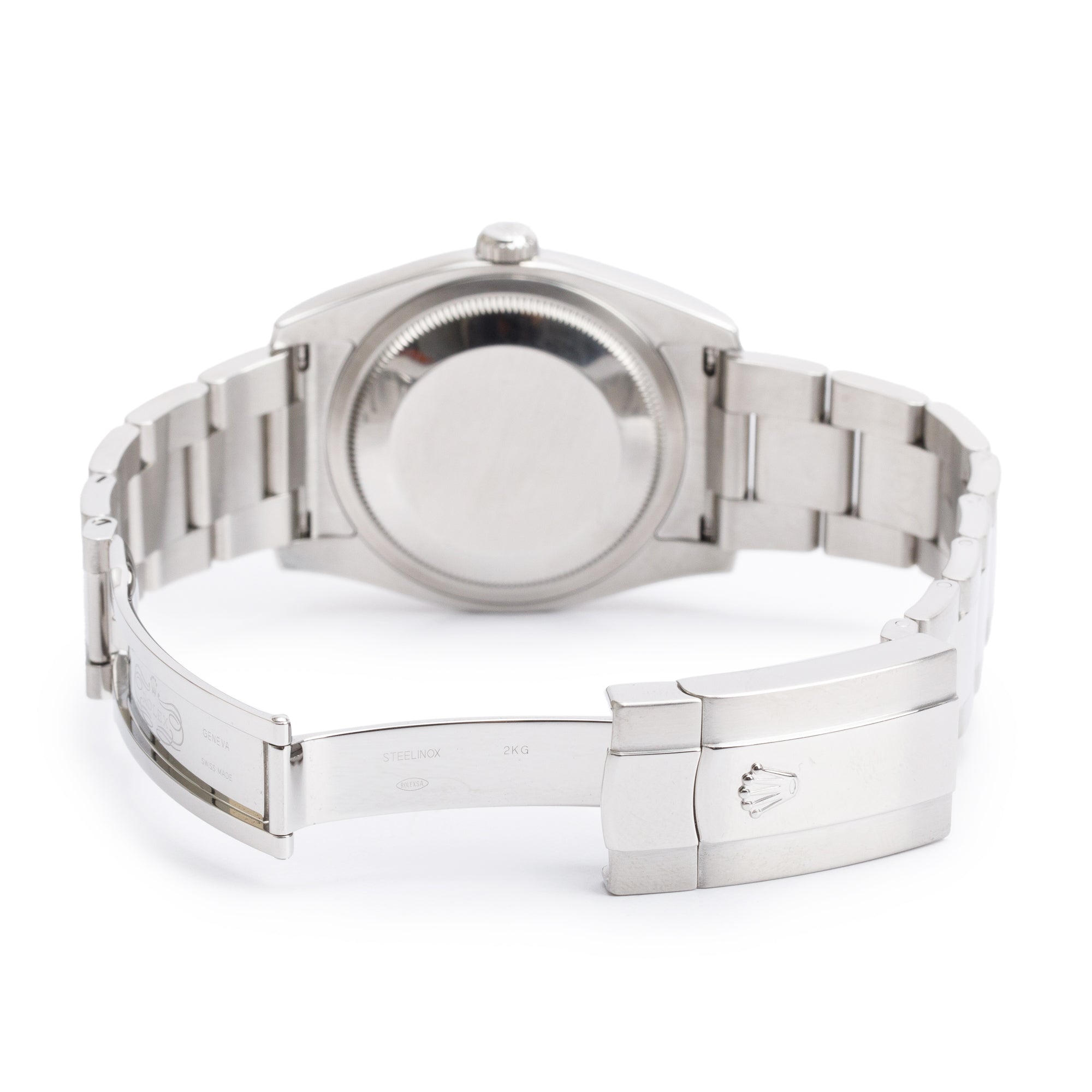 Rolex Stainless Steel Datejust 36 MM Silver Roman Numeral Dial Automatic Watch 116200 w/ Box & Papers